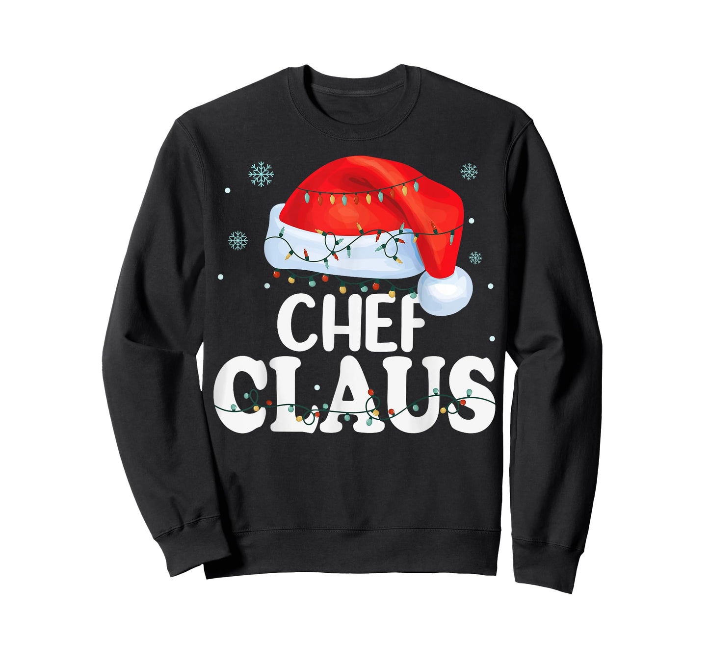 Chef Santa Claus Christmas Funny Matching Costume T-Shirt