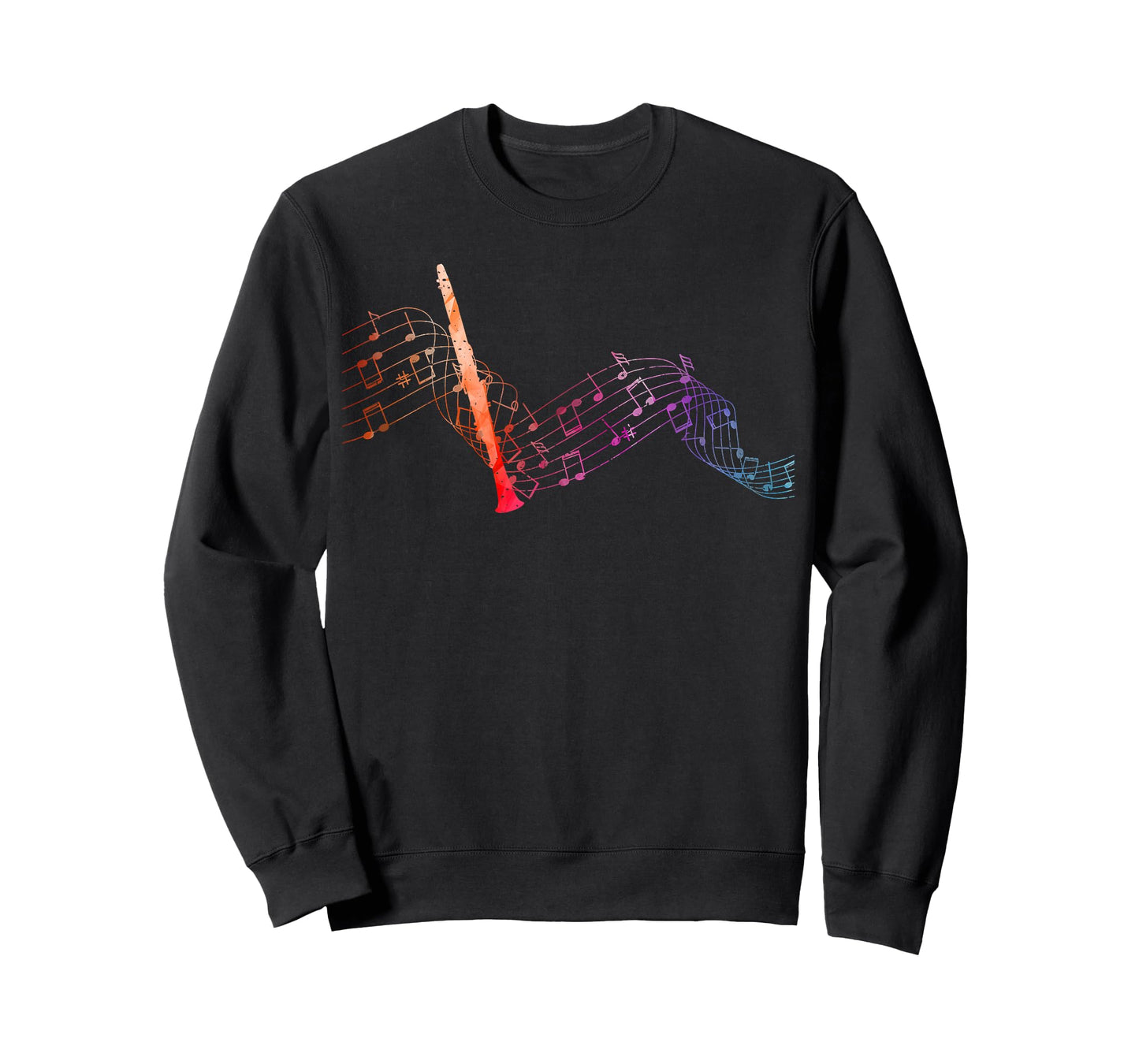 Colourful Clarinet Sheet Music with Clarinet T-Shirt