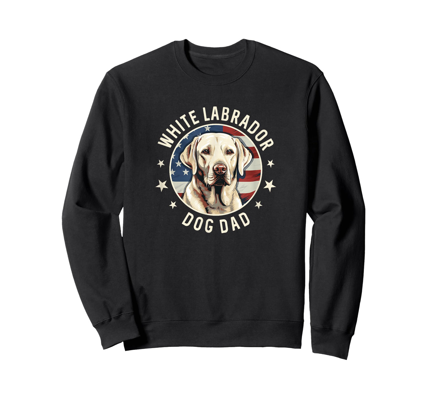 White Labrador Retriever Dog Dad T-Shirt