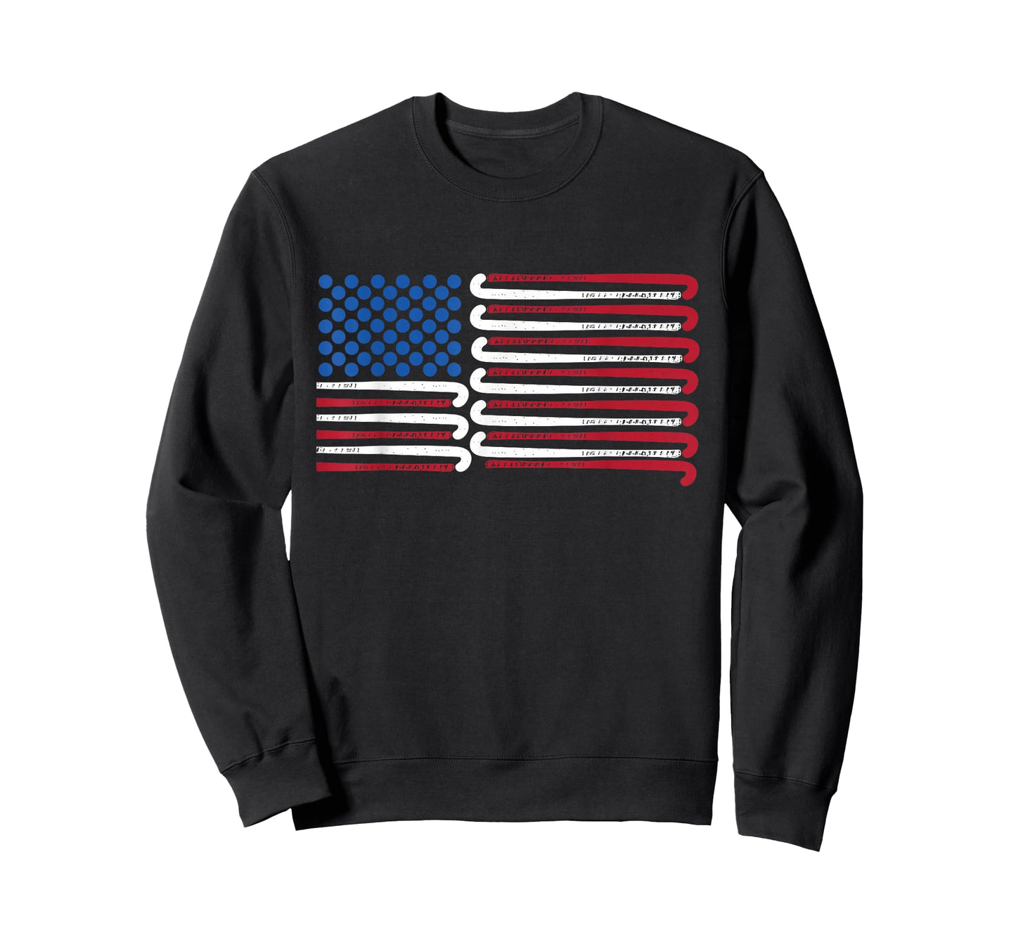 Field Hockey American Flag with Blue Balls for Stars T-Shirt