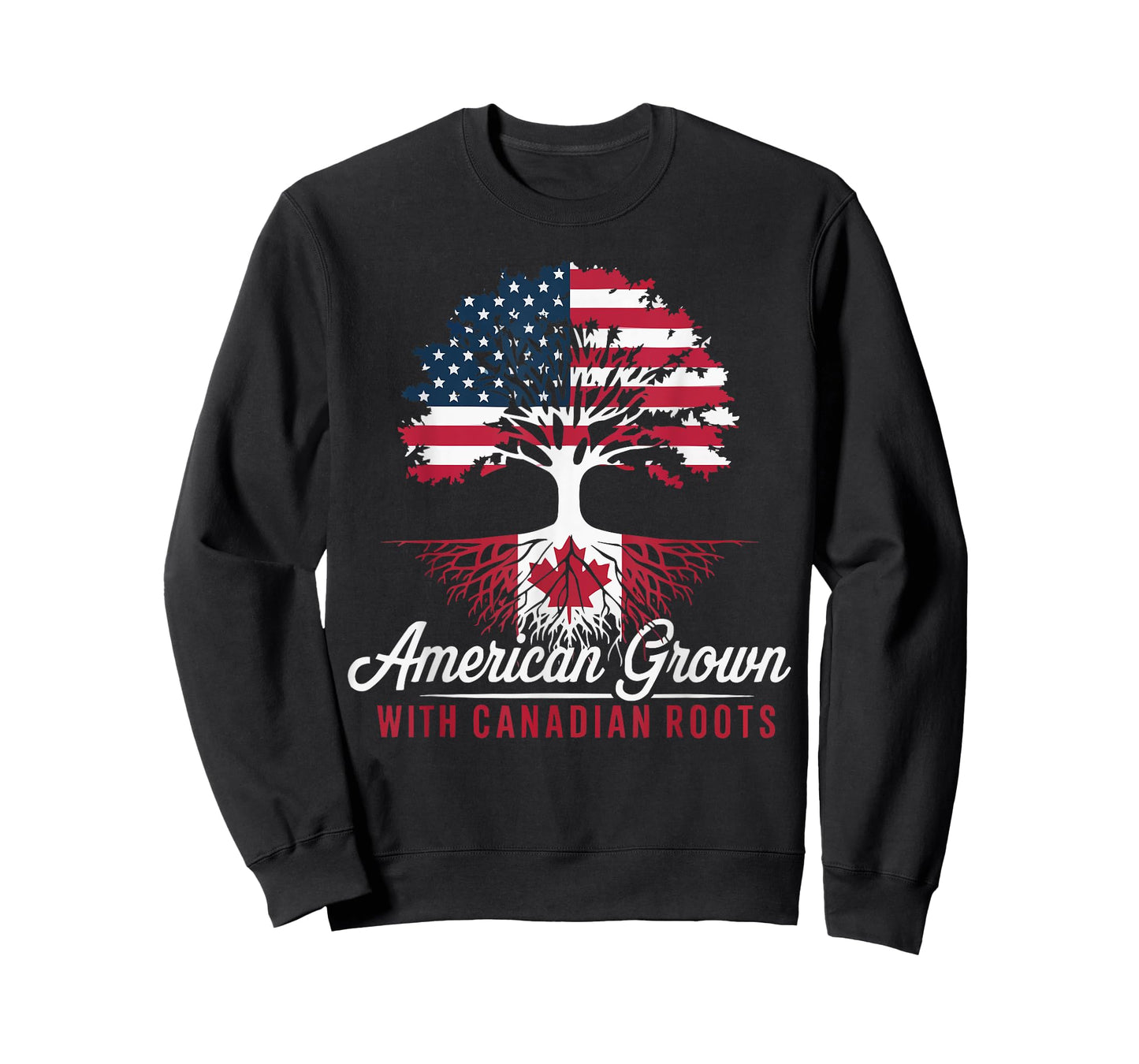 Half American Half Canadian USA Flag Canada America T-Shirt