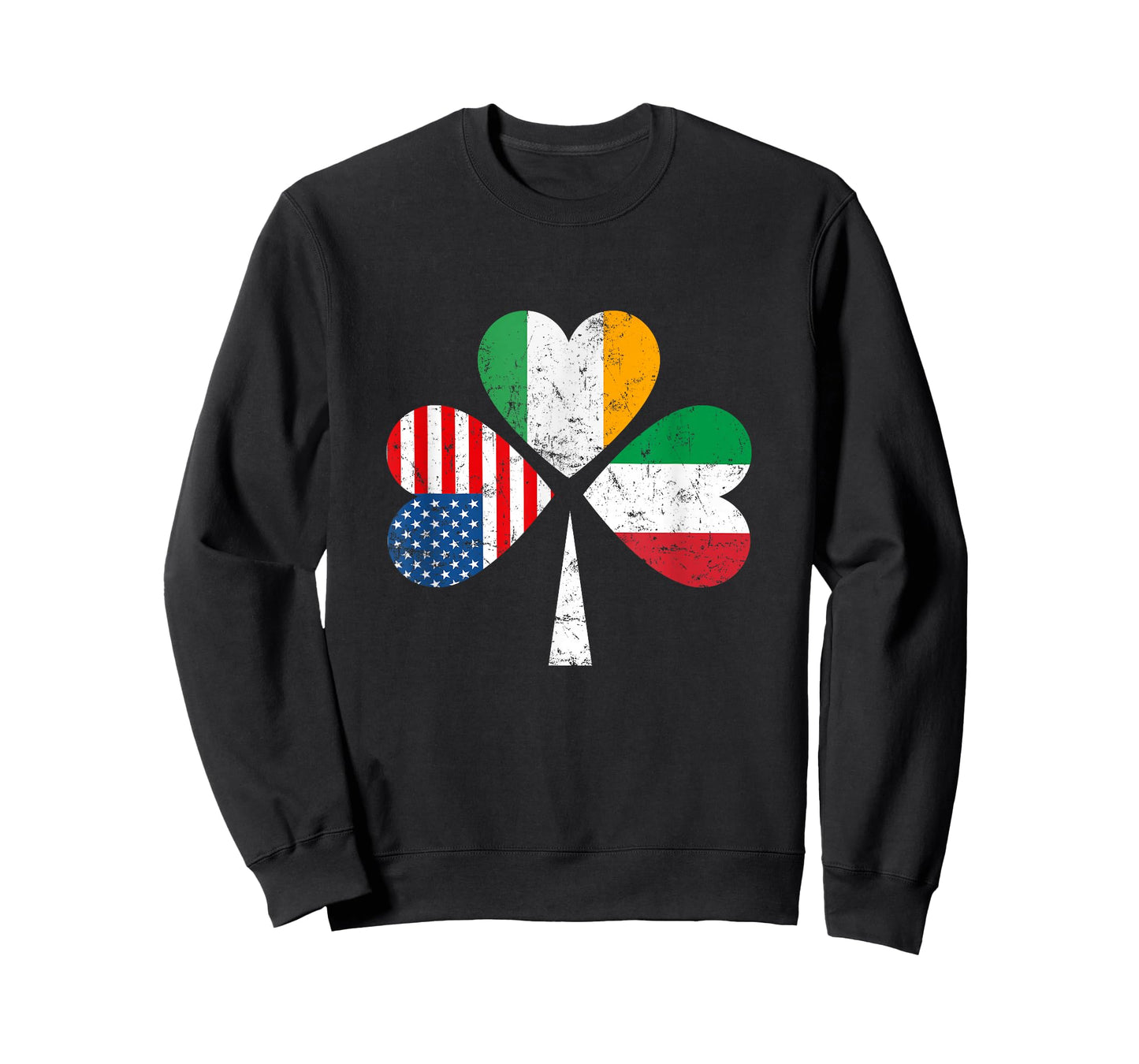 Irish Italian American Flag Ireland Italy USA Patrick's Day T-Shirt