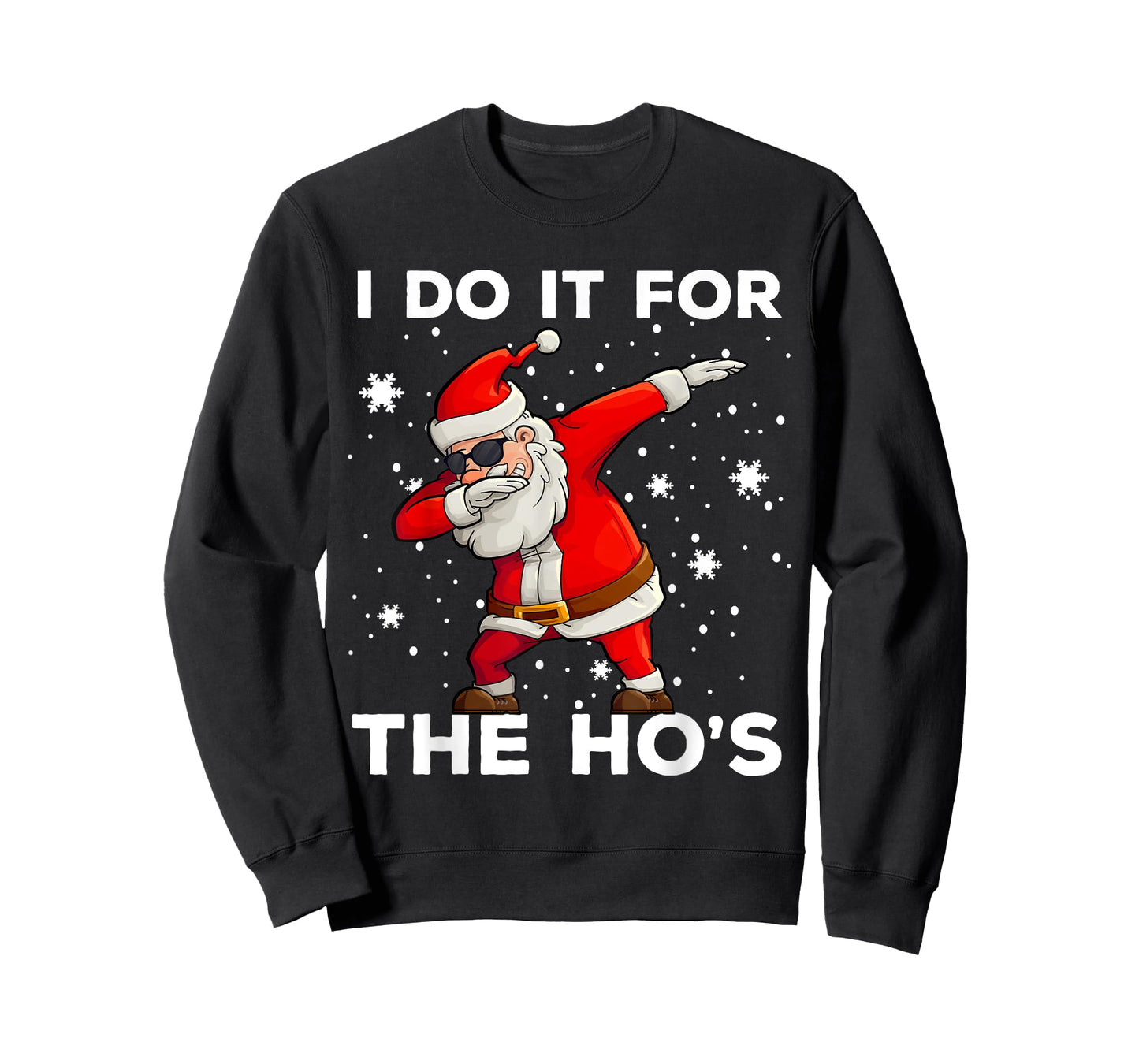 I Do It For The Hos Dabbing Santa Claus Christmas Kids Boys T-Shirt