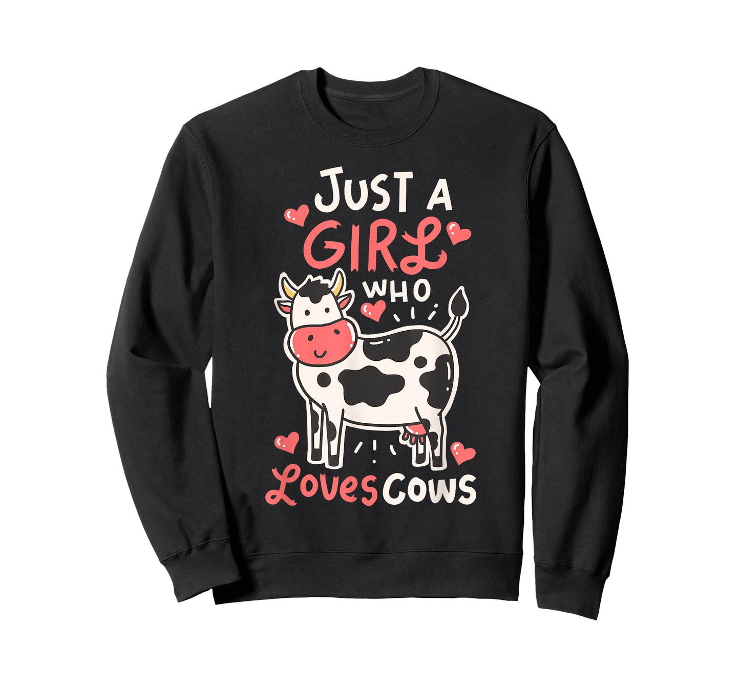 Cow Just A Girl Who Loves Cows Farmer Butcher Milk T-Shirt