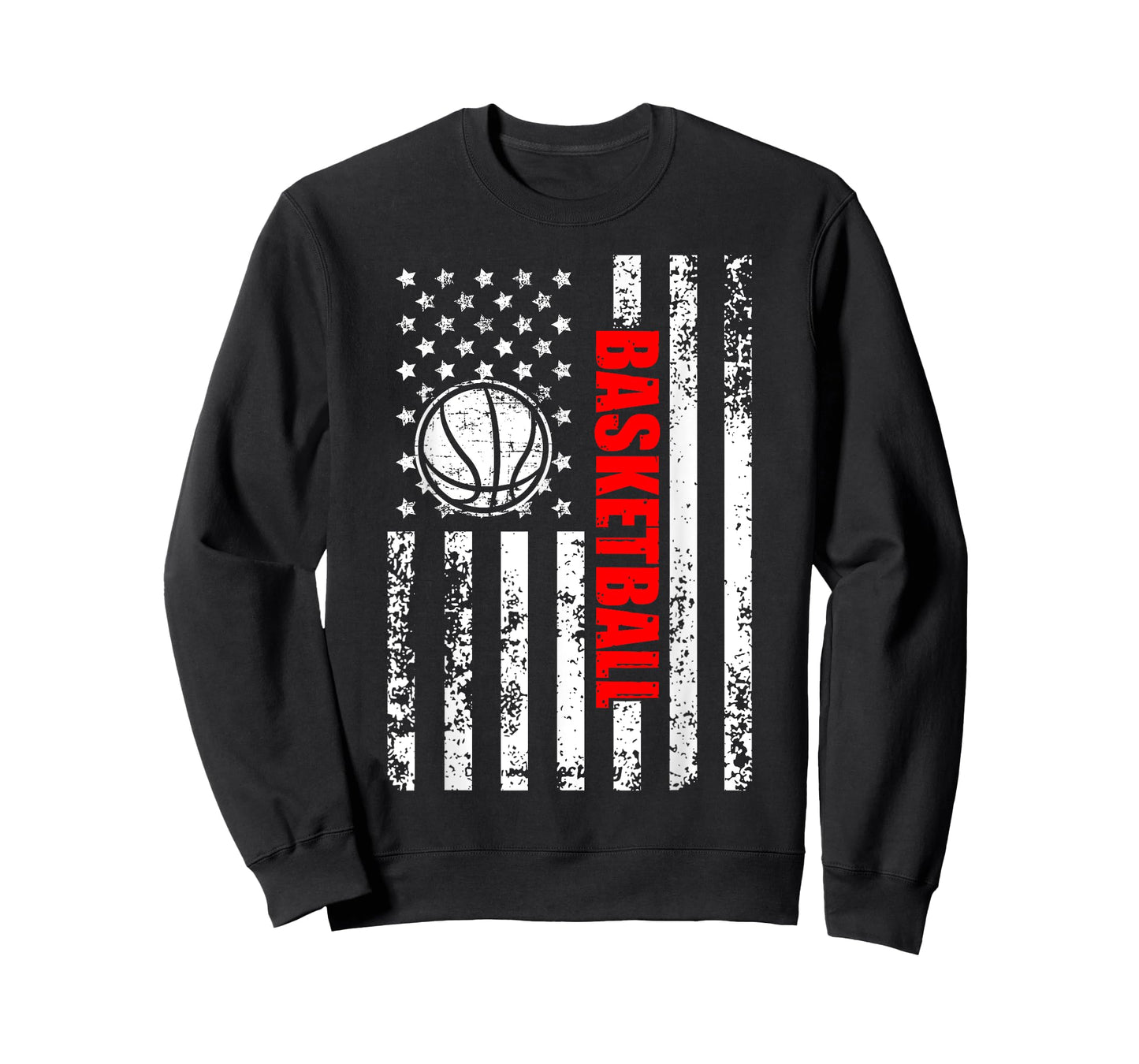 Patriotic US American Flag Basketball T-Shirt