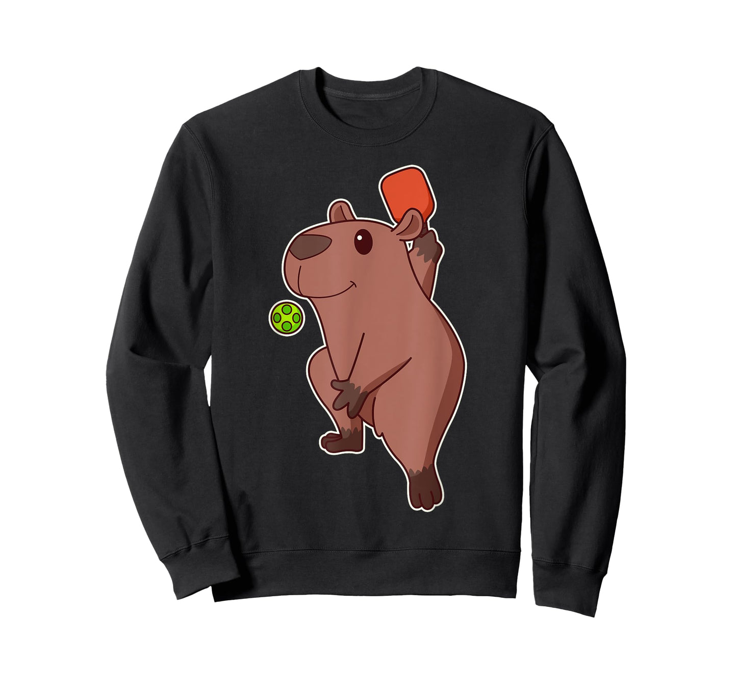 Cute Kawaii Capybara playing pickleball T-Shirt
