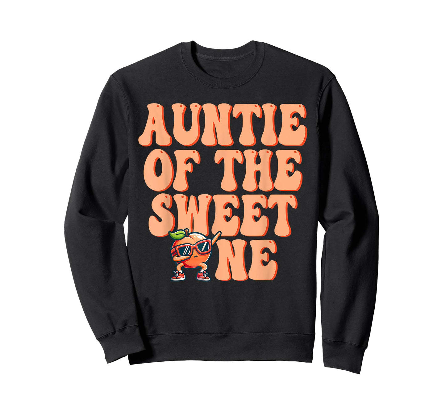 Auntie of The Sweet One Peach 1st Birthday on Peach T-Shirt