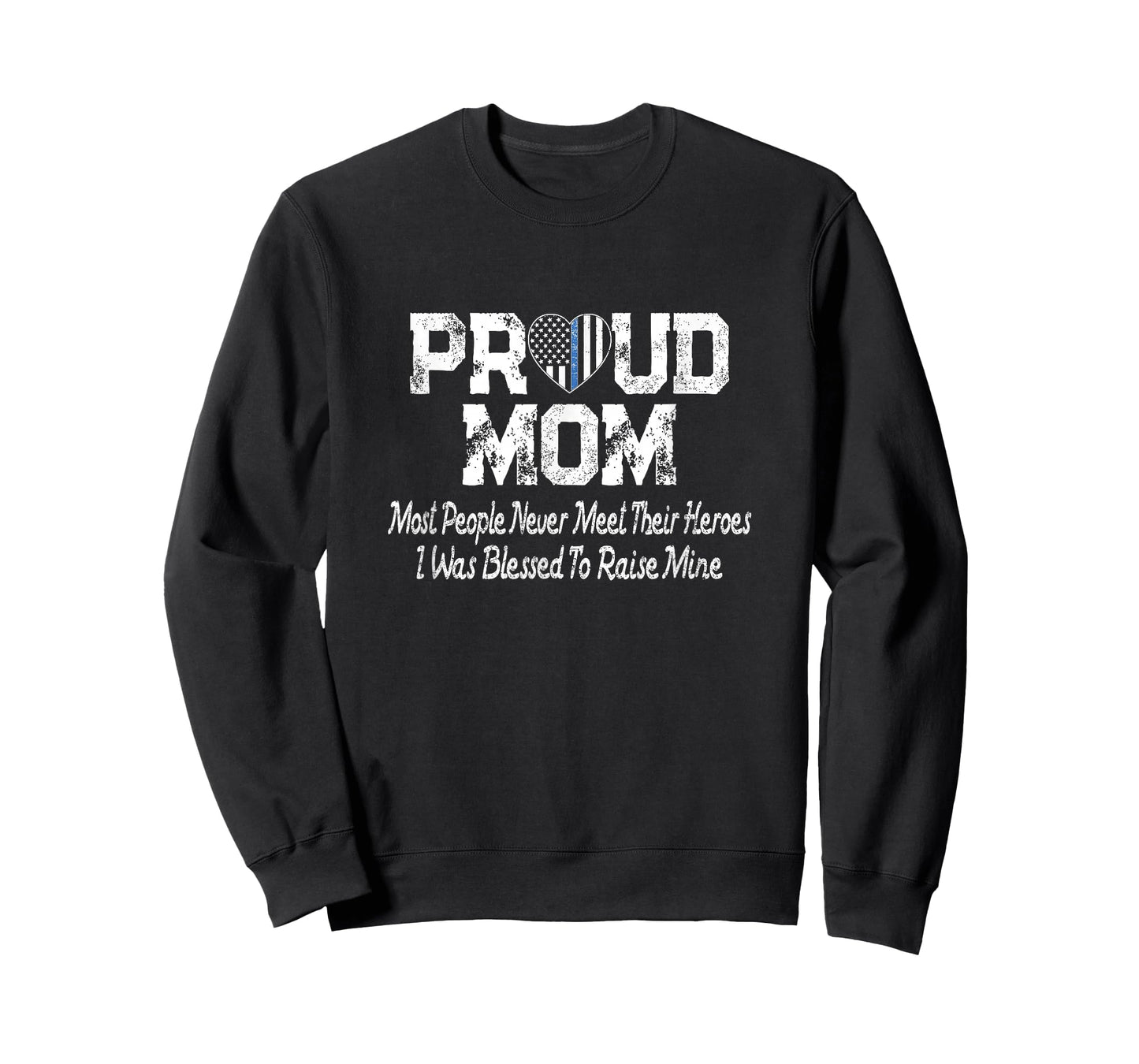 Proud Police Officer Mom Thin Blue Line - Mother Gift T-Shirt