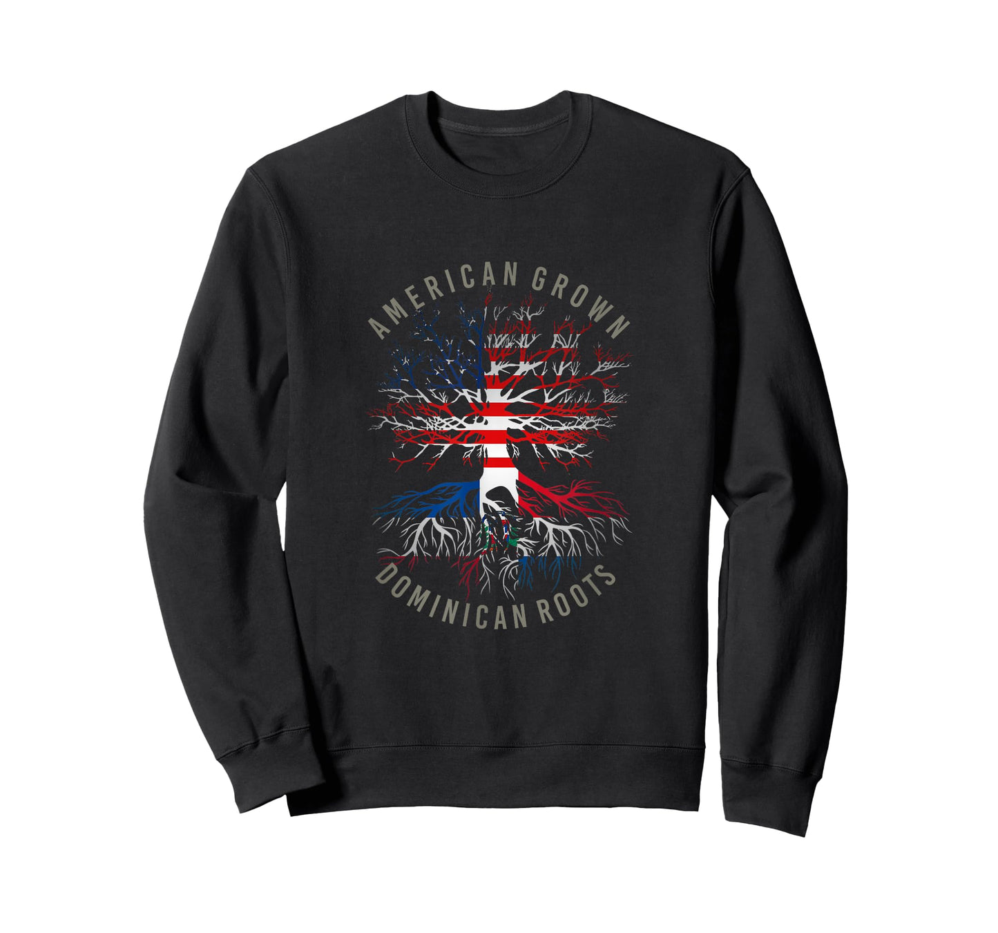 American Grown Dominican Roots USA Republic Flag Heritage T-Shirt