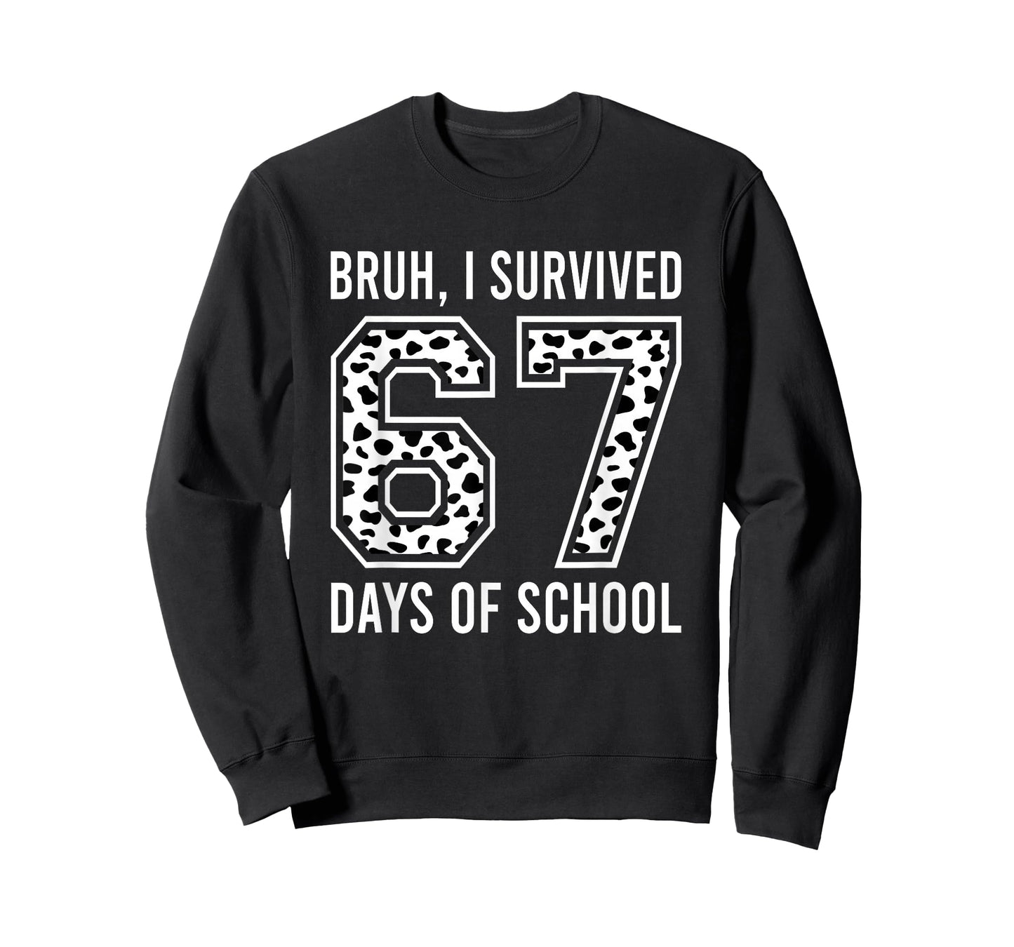 Bruh I Survived 67 Days of School Six Seven Kids Teacher T-Shirt