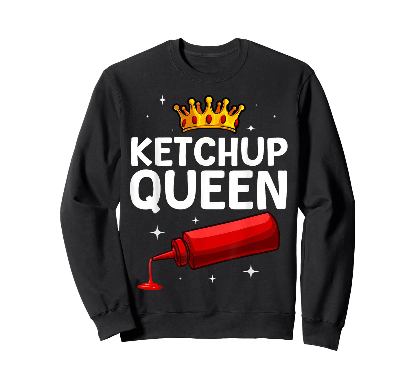 Cool Ketchup Queen Art For Women Girls Tomato Ketchup Lover T-Shirt
