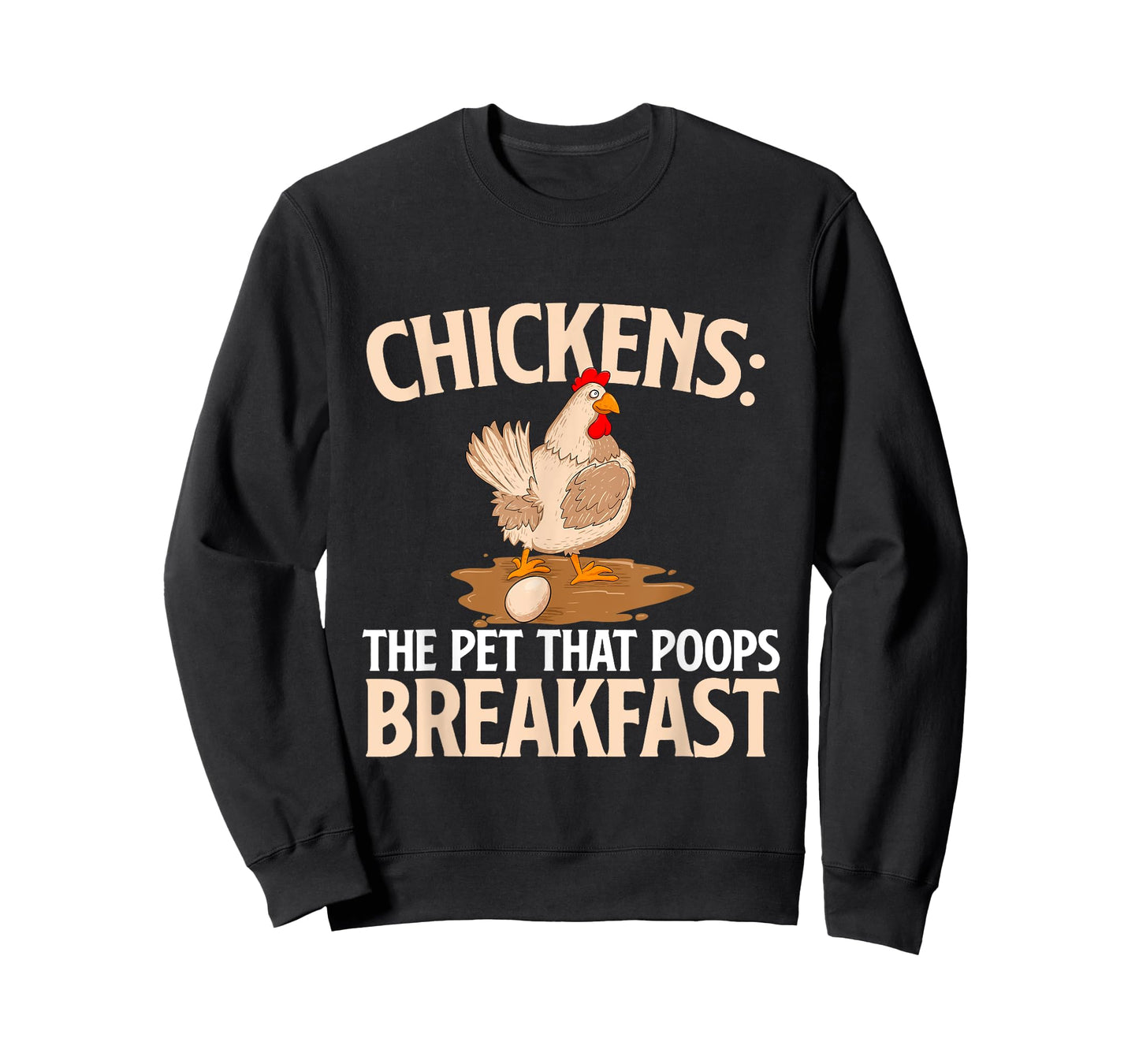 Chickens The Pet That Poops Breakfast - Chicken Lover Farmer T-Shirt