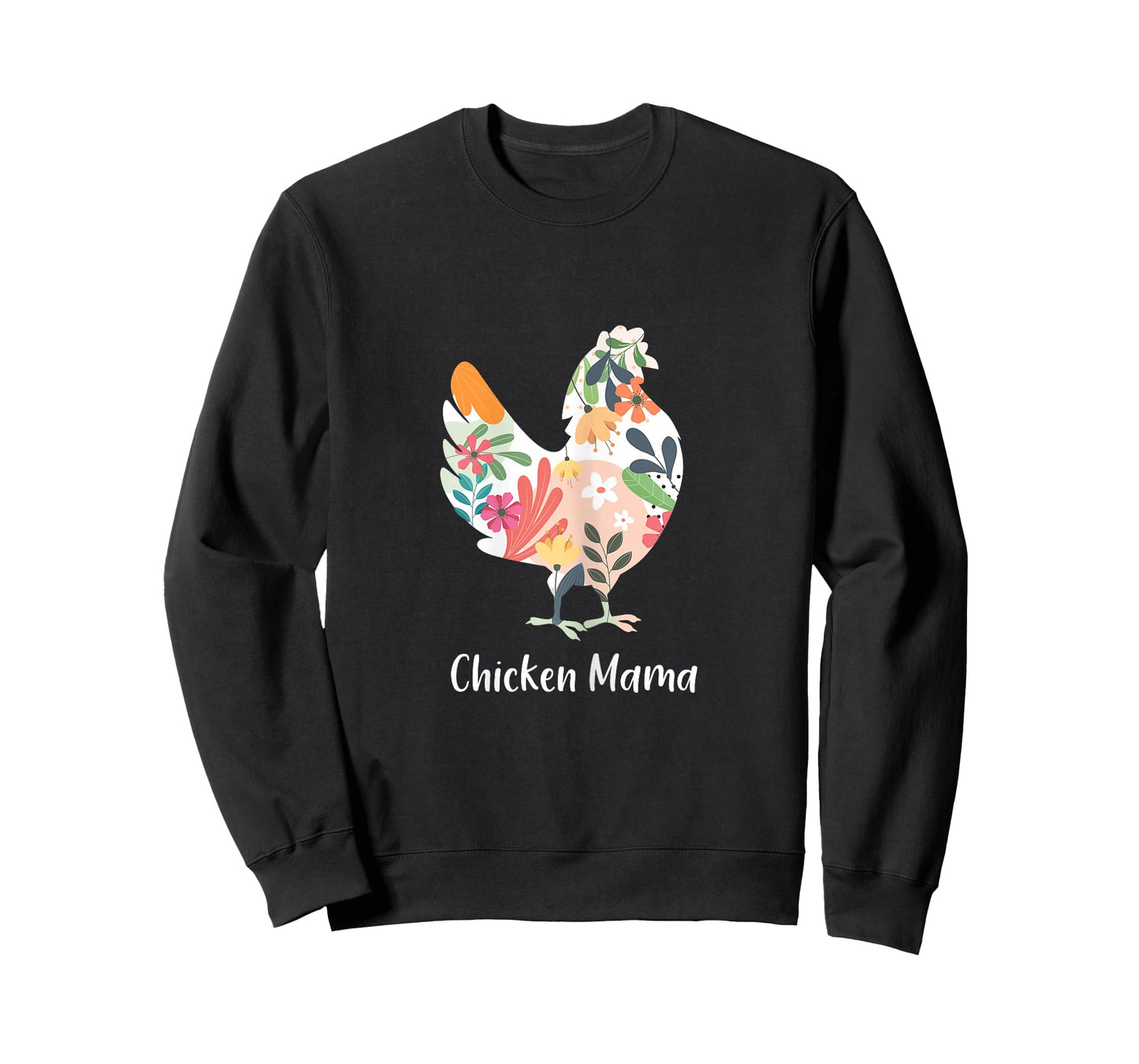 Chicken Mama Flowers Farmer Mother's Day T-Shirt