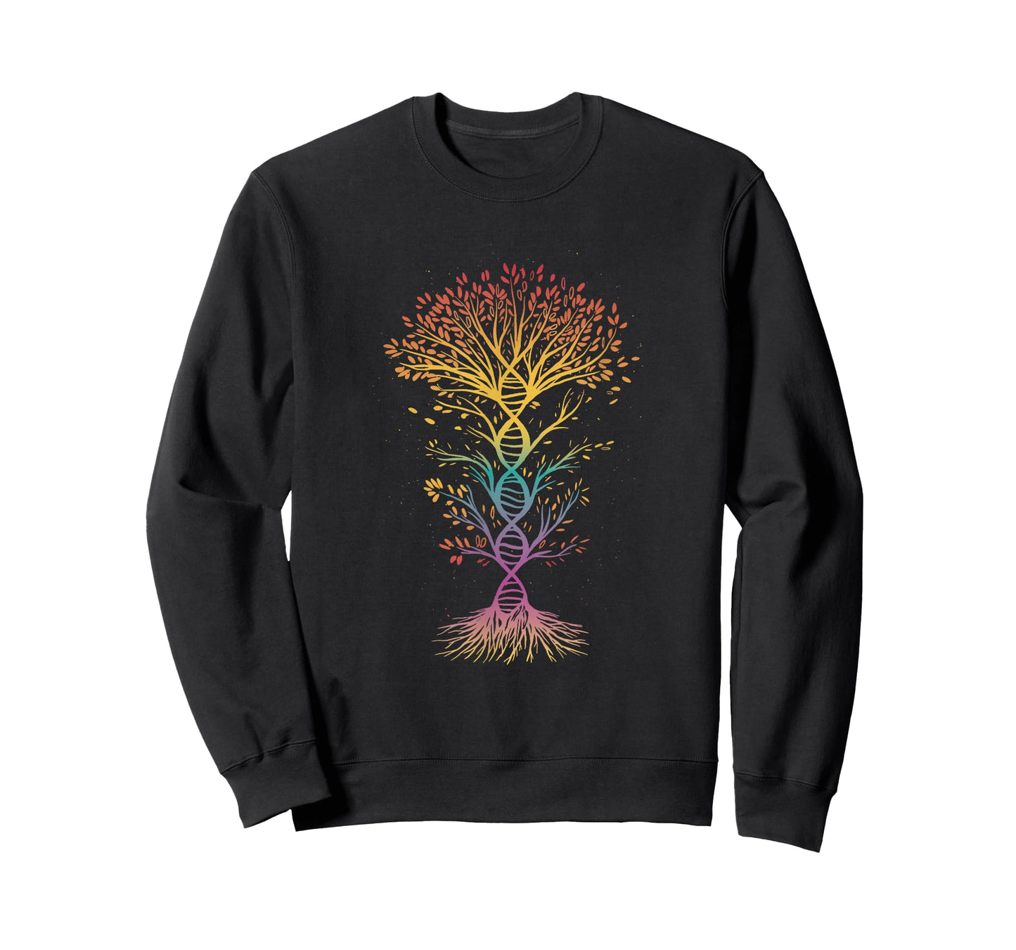 DNA Tree of Life Rainbow Science Nature Spirituality Trippy T-Shirt