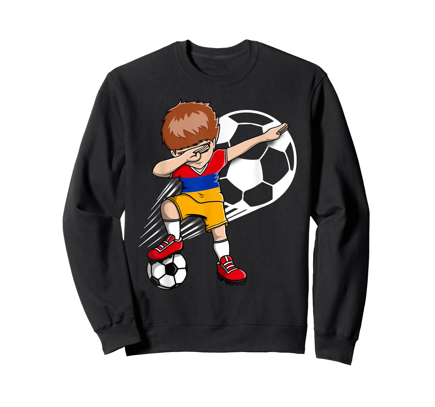 Dabbing Soccer Boy - Armenia Jersey Armenian Football Fans T-Shirt
