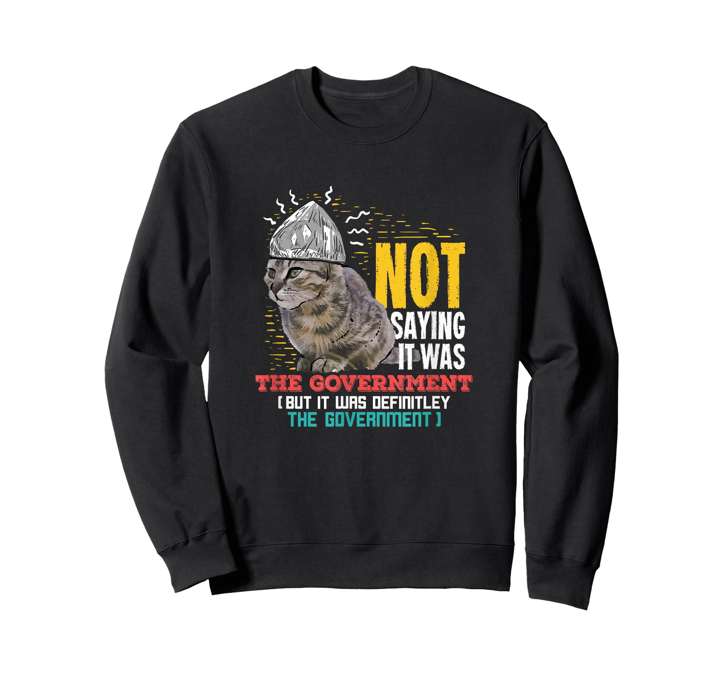 Funny Conspiracy Theory Gifts Classic Black Cat Funny Conspiracy Theor Gift For A Conspiracy Theorist T-Shirt