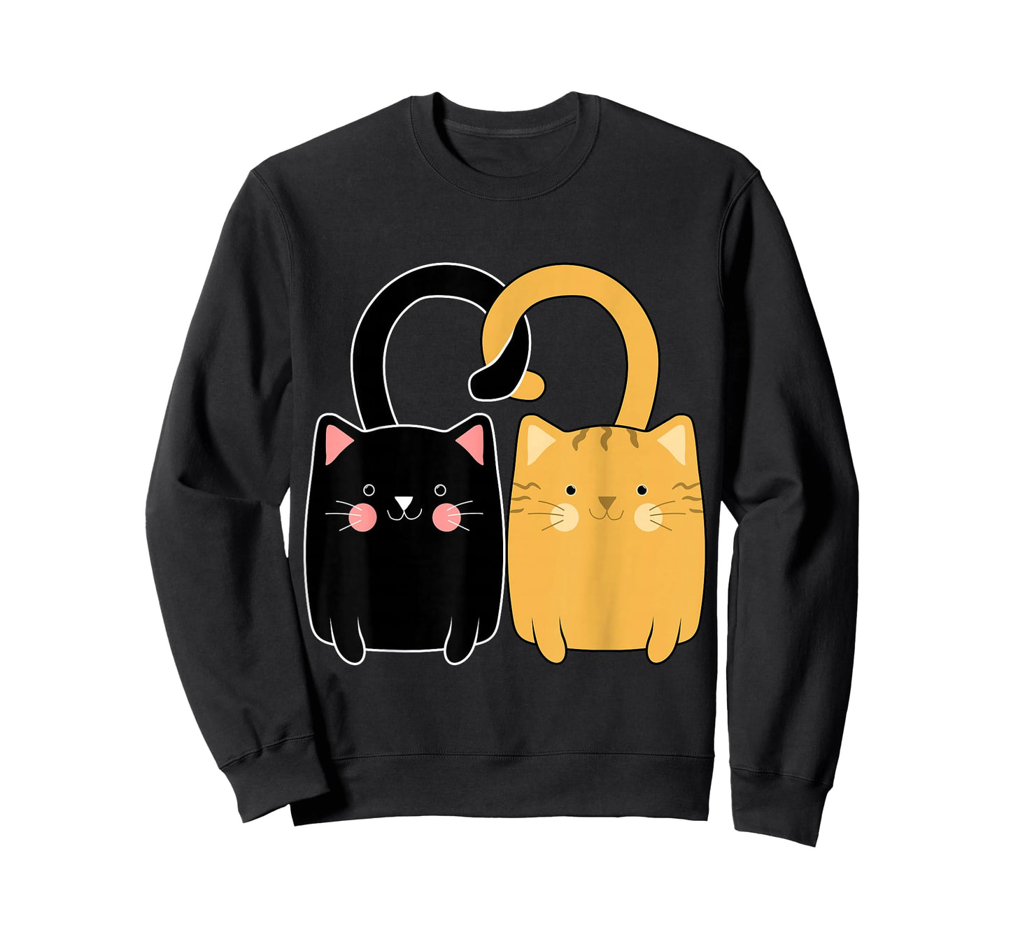 Black and Orange Cat Valentine Ginger Cat Valentine's Day T-Shirt