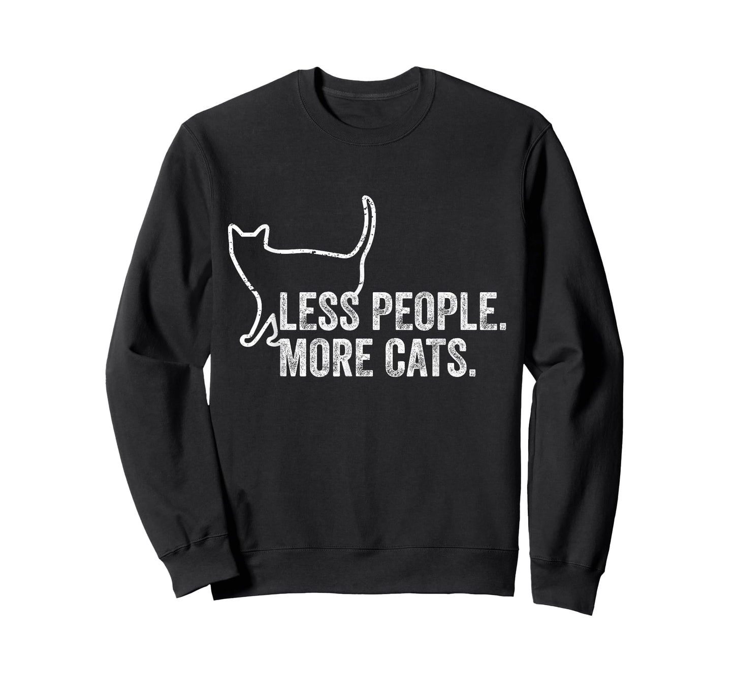 Girls Womens Funny Cat Owner Less People More Cats T-Shirt