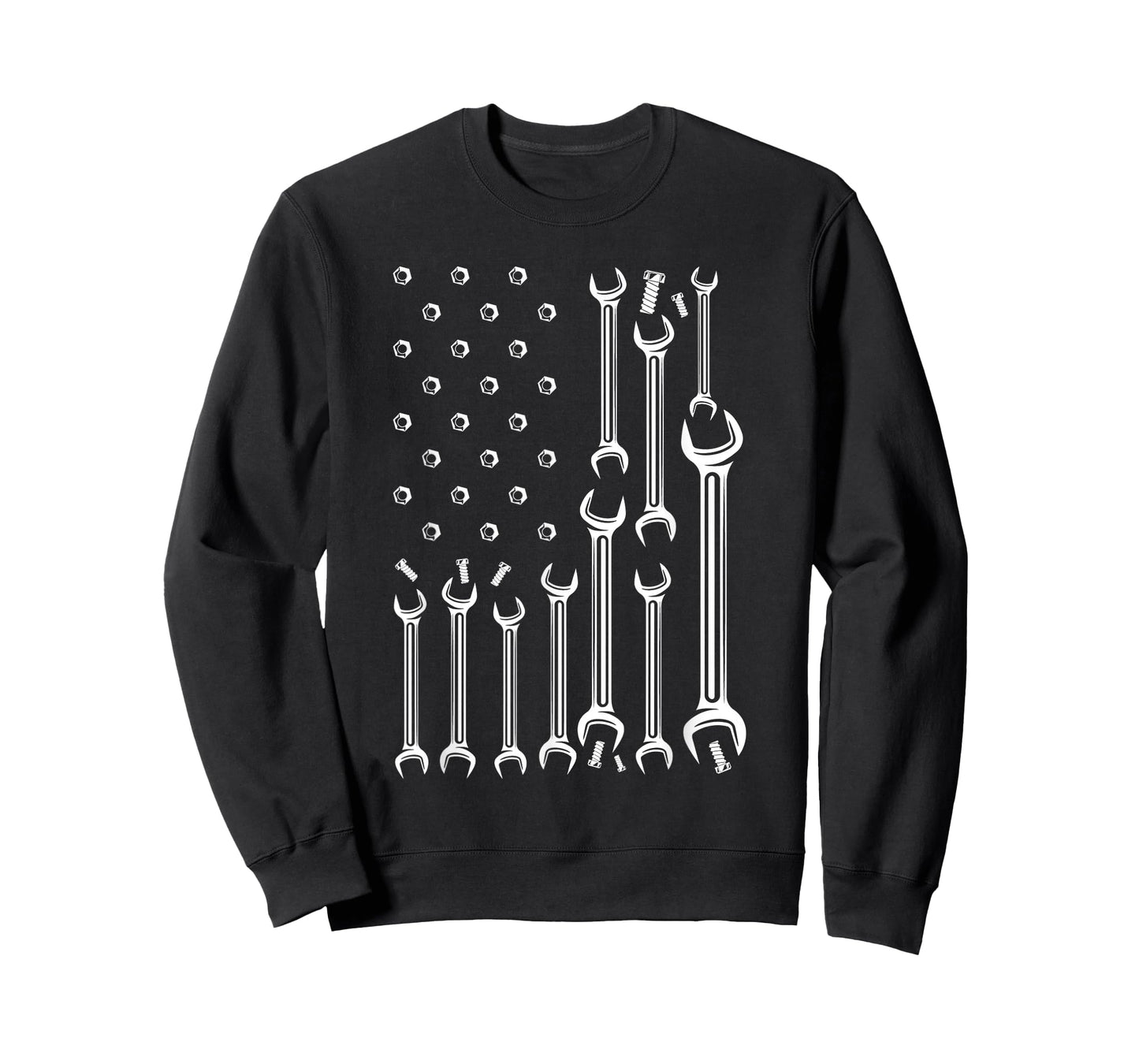American Flag USA Mechanic Wrenches Tools Gift T-Shirt