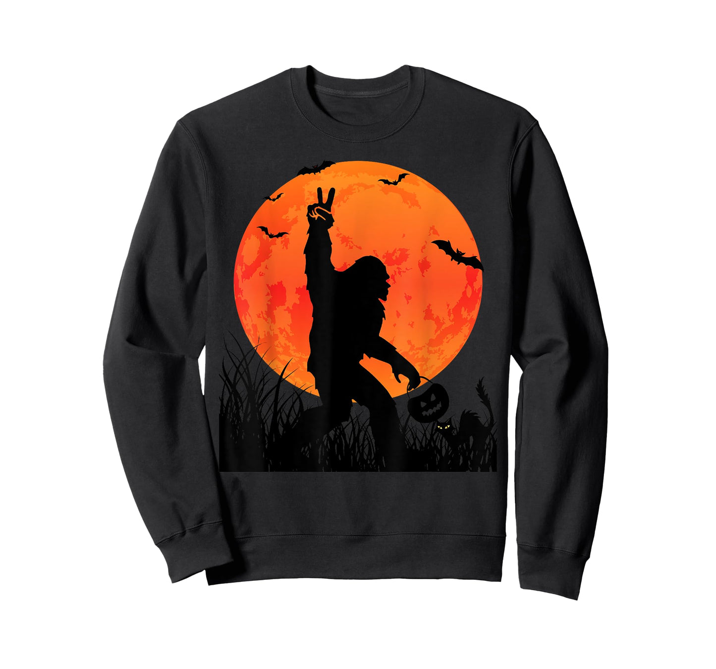 Funny Halloween Rocking Sasquatch Bigfoot Halloween T-Shirt