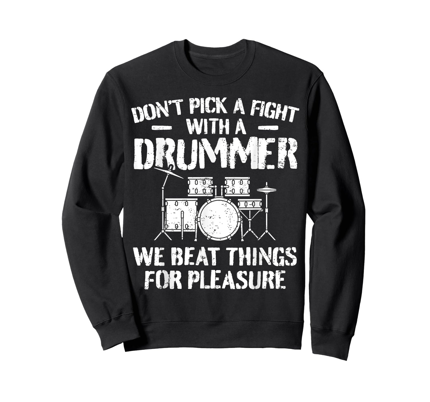 Funny Drummer Drumming Drums Percussionist I Beating Things T-Shirt Small