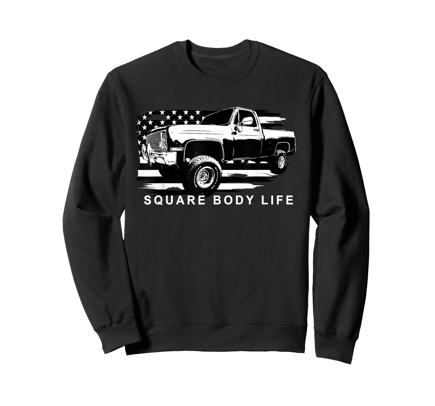 Squarebody Truck American Flag Square Body T-Shirt