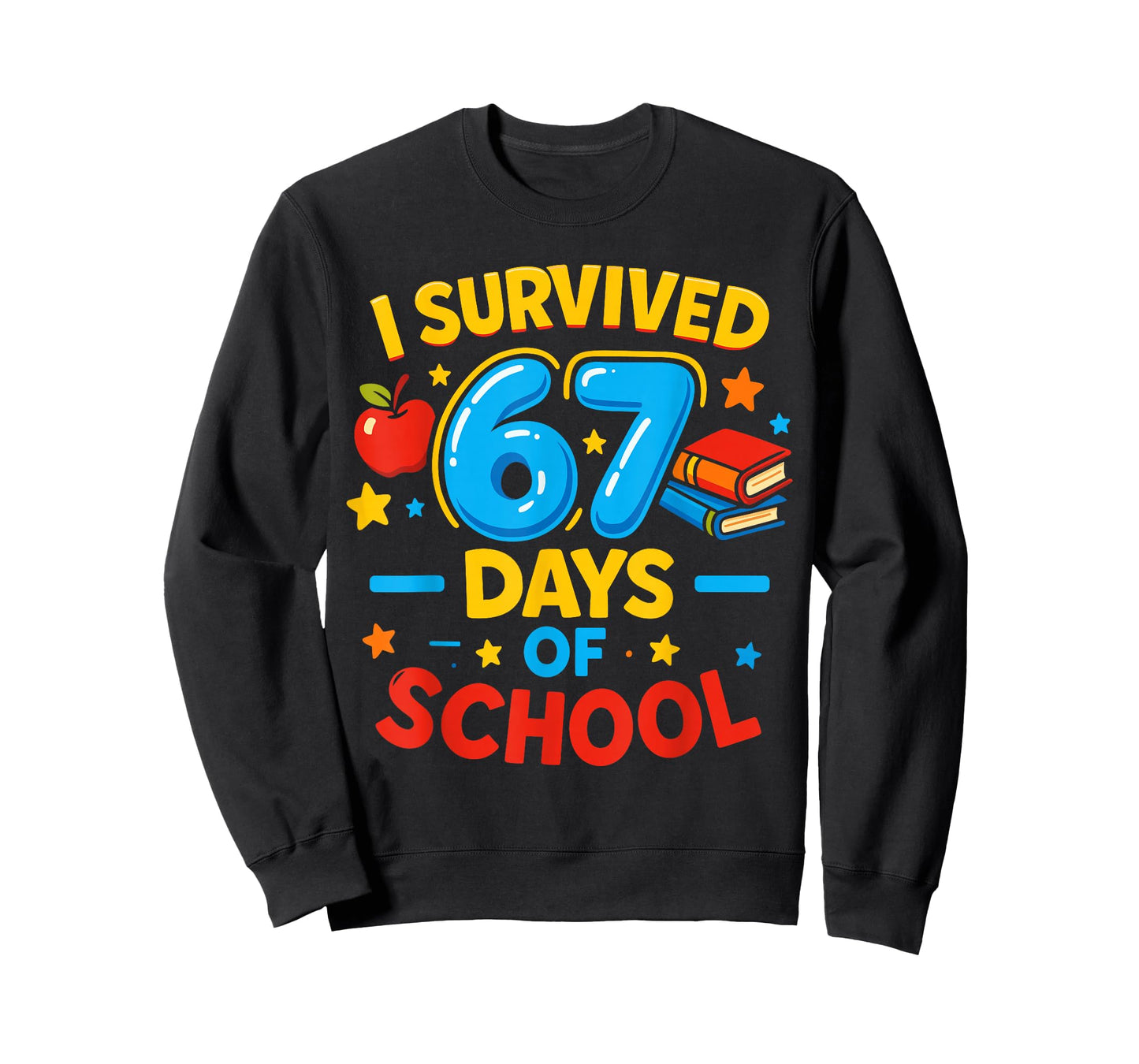 I Survived 67 Days of School Six Seven Meme Teacher Student T-Shirt