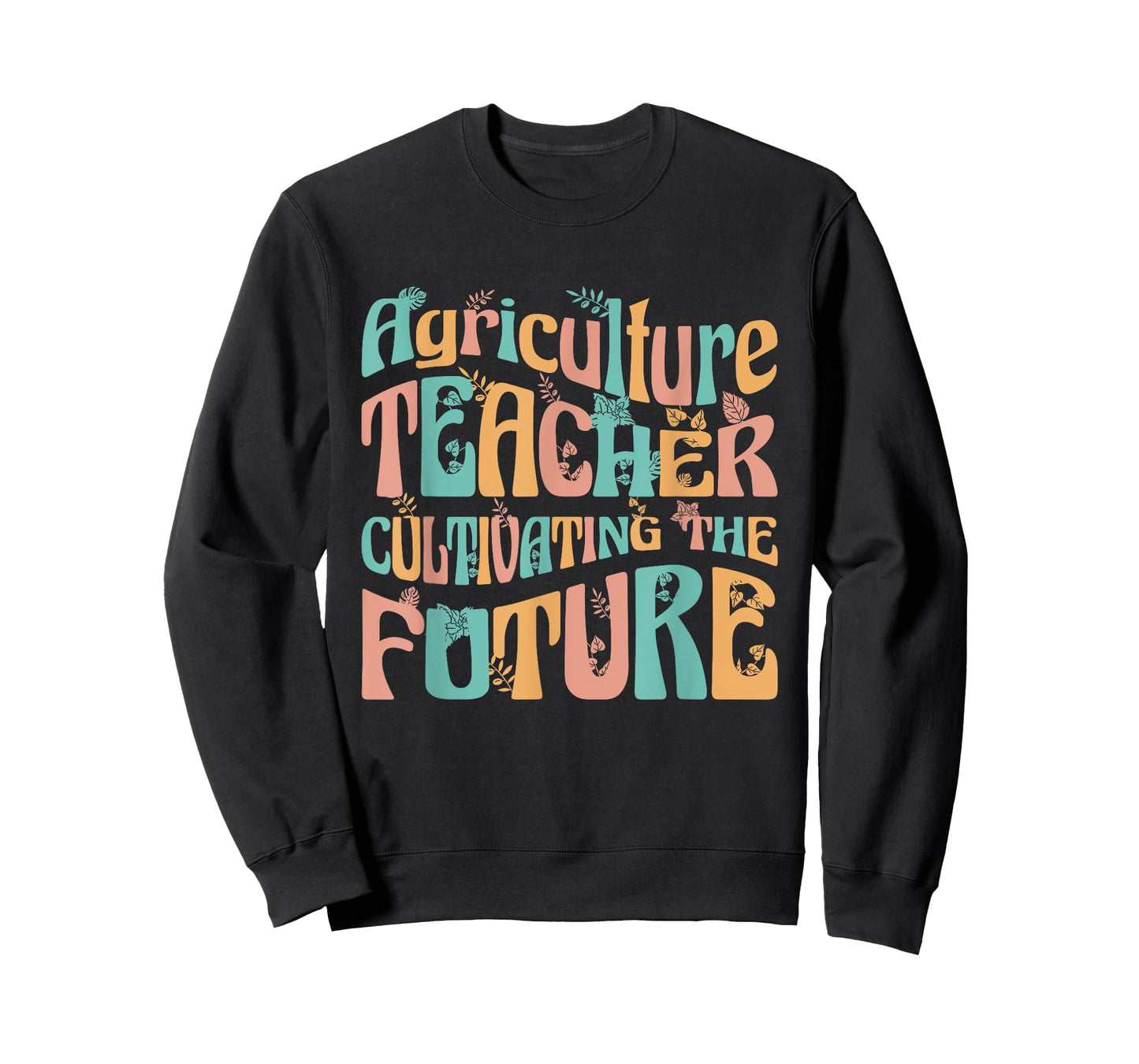 Agriculture Teacher Gifts for Men & Women Unisex-Adults T-Shirt Black Small Modern Casual with AG Teacher Design Cotton 65%, Polyester 35% Short Sleeve Crew Neck Regular Fit Lightweight Imported