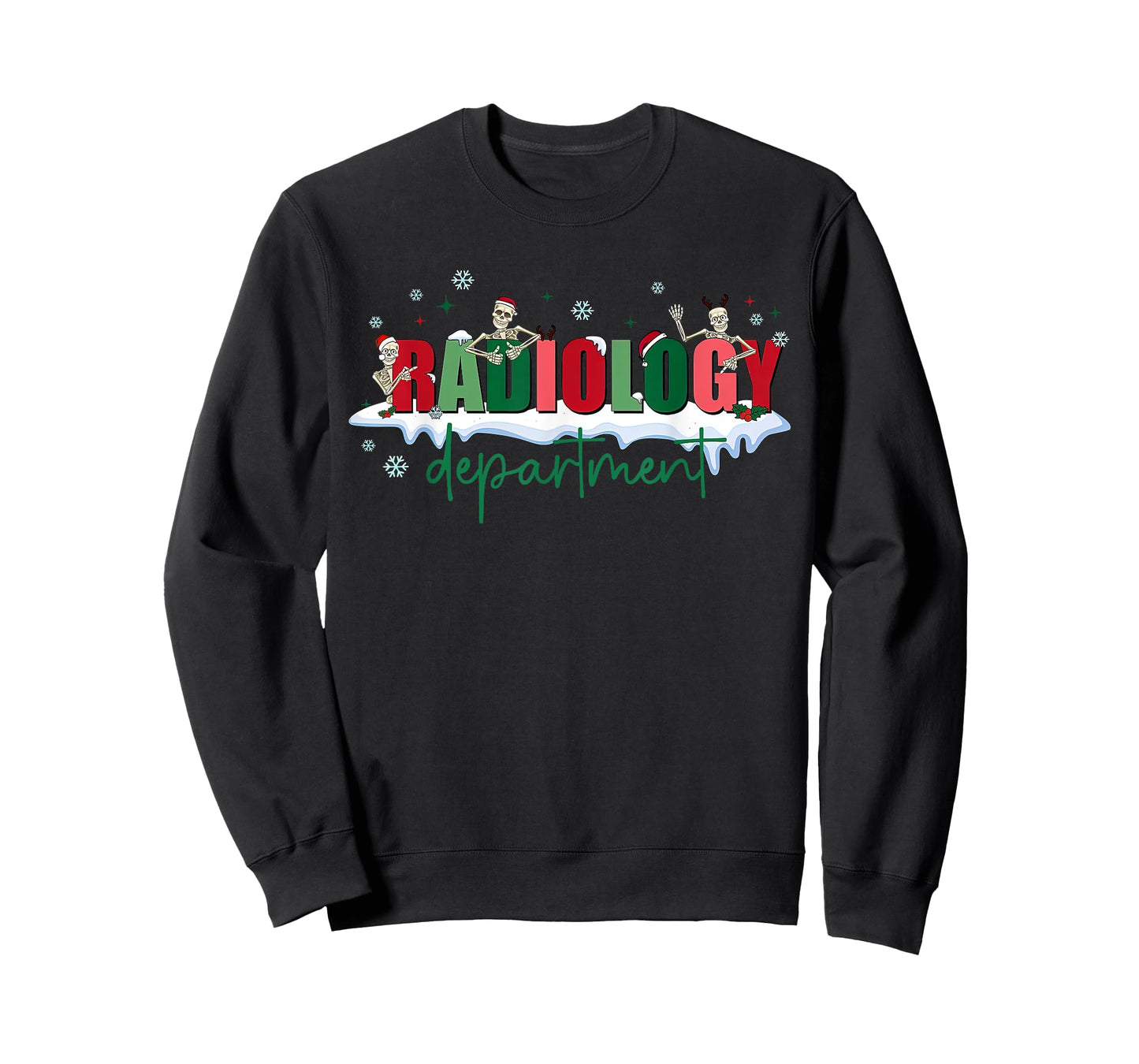 Christmas Radiology Department Funny Skeleton X-ray Tech T-Shirt