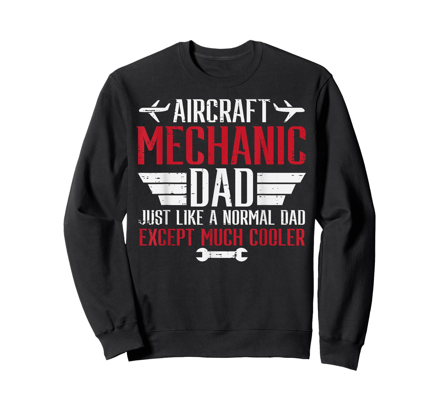 Aircraft Mechanic Dad Cooler Airplane Maintenance Daddy Papa T-Shirt