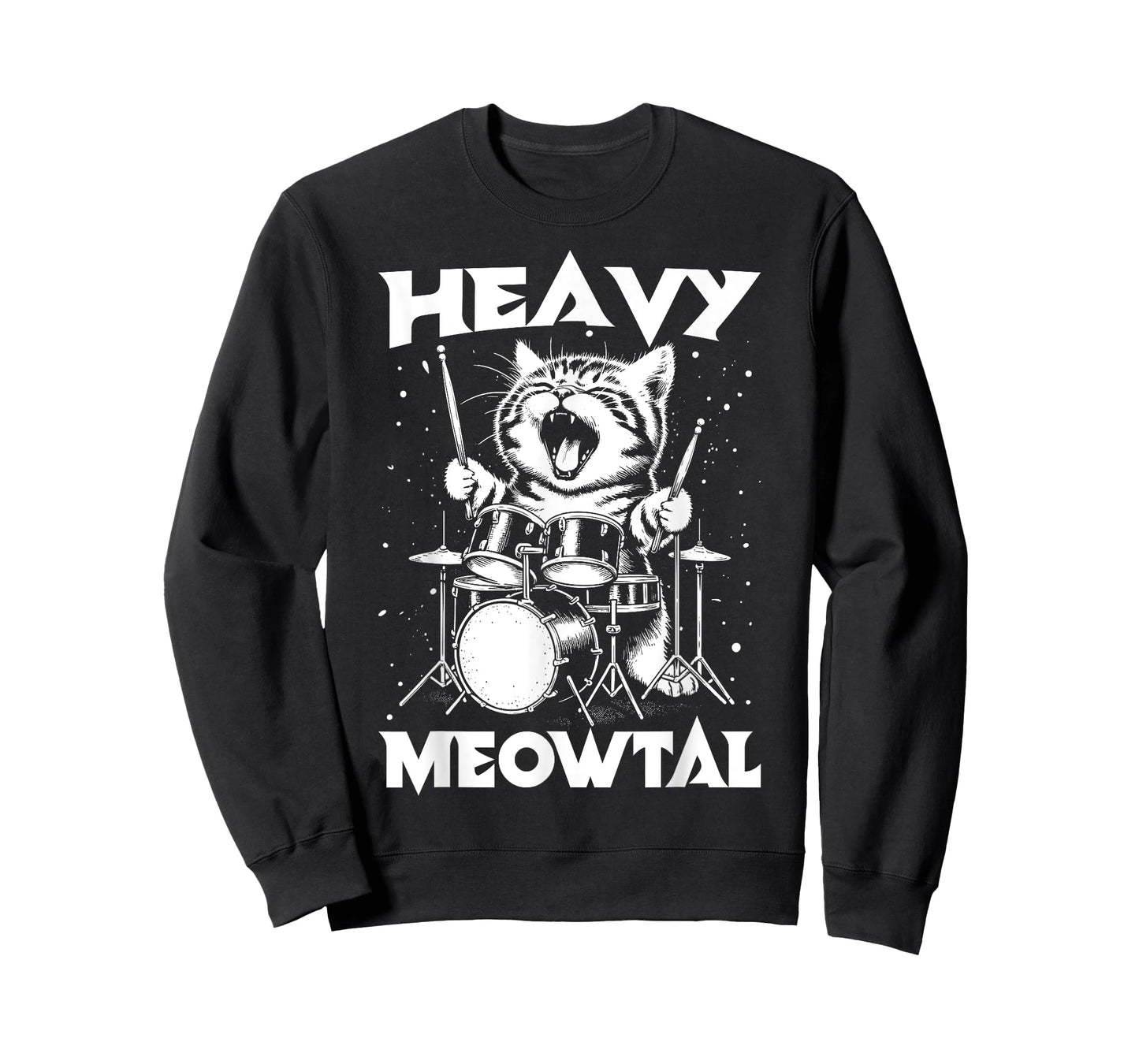 Heavy Meowtal - Funny Cat & Heavy Metal T-Shirt