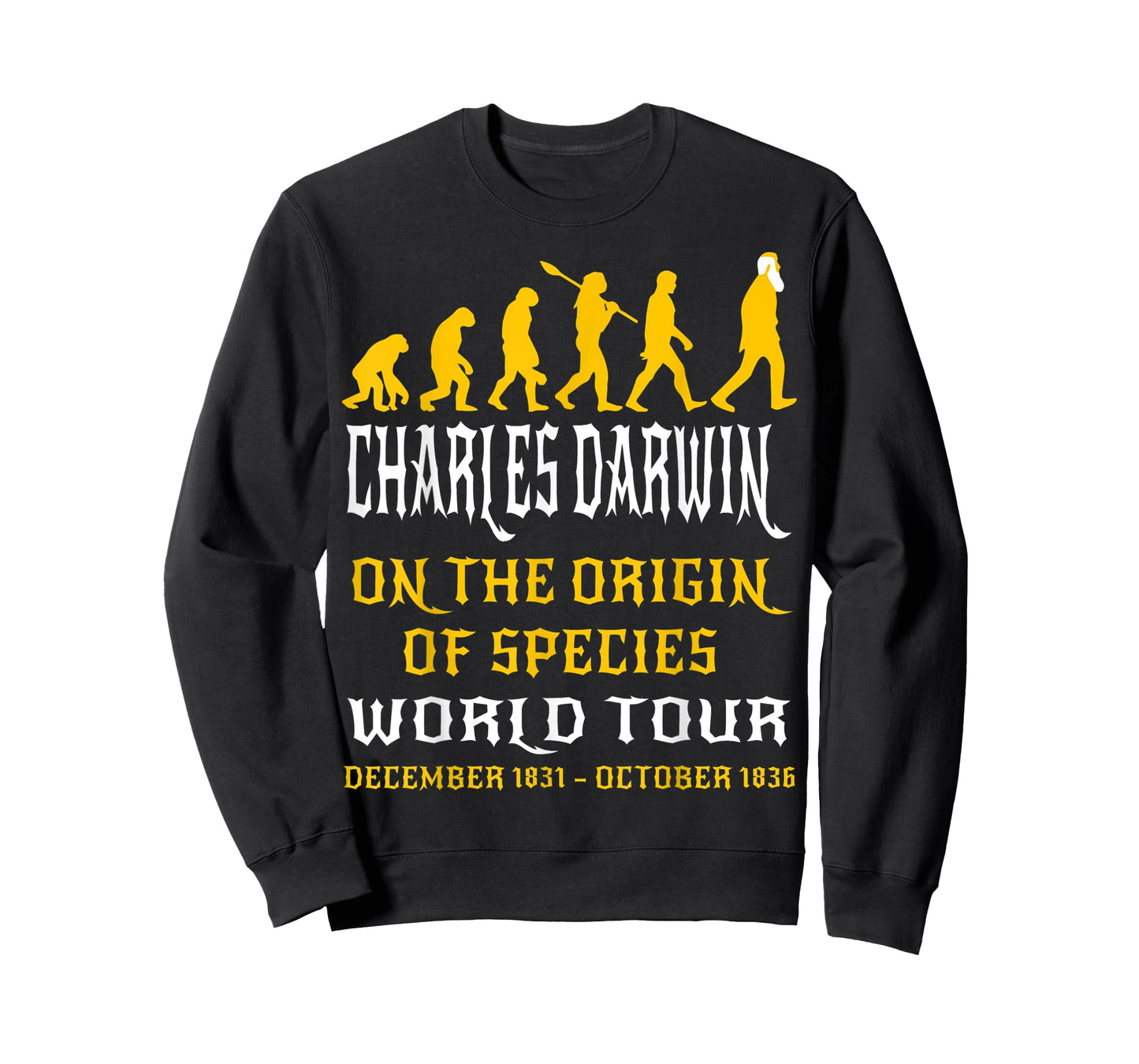 Charles Darwin Origin Species World Tour Evolve Science Geek T-Shirt