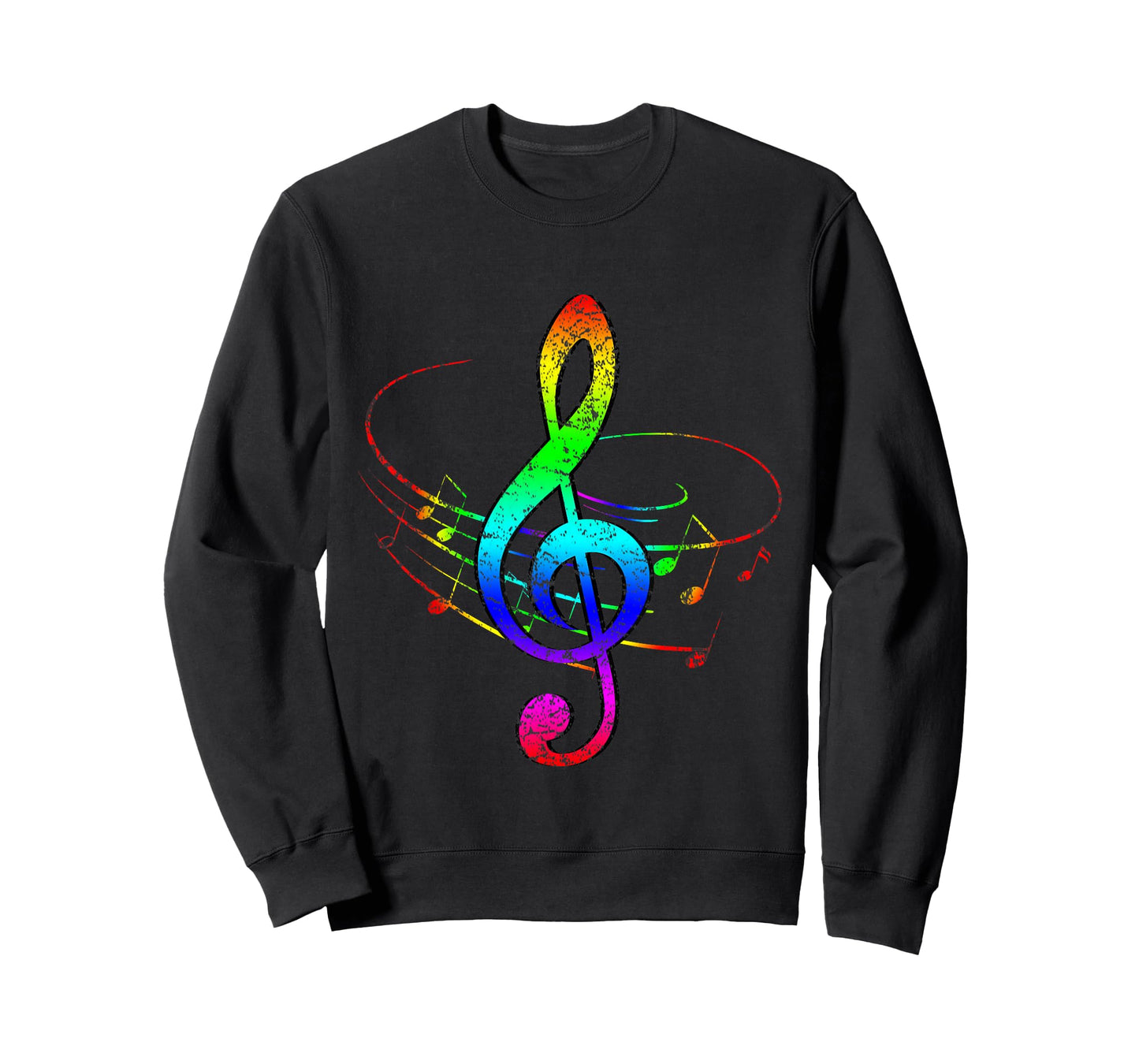 Colorful Rainbow Treble Clef T-Shirt
