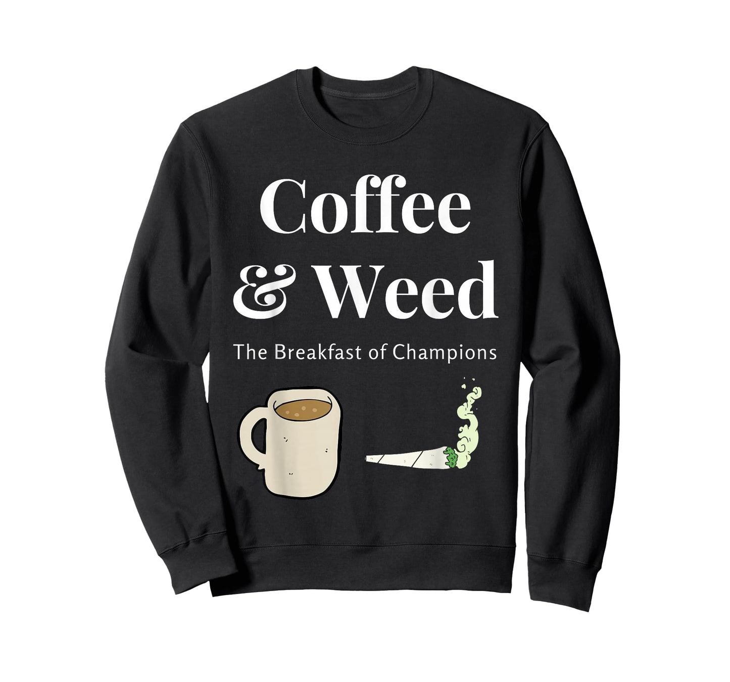 Coffee & Weed Pot Head Gift Cannabis & Caffeine Wake & Bake T-Shirt