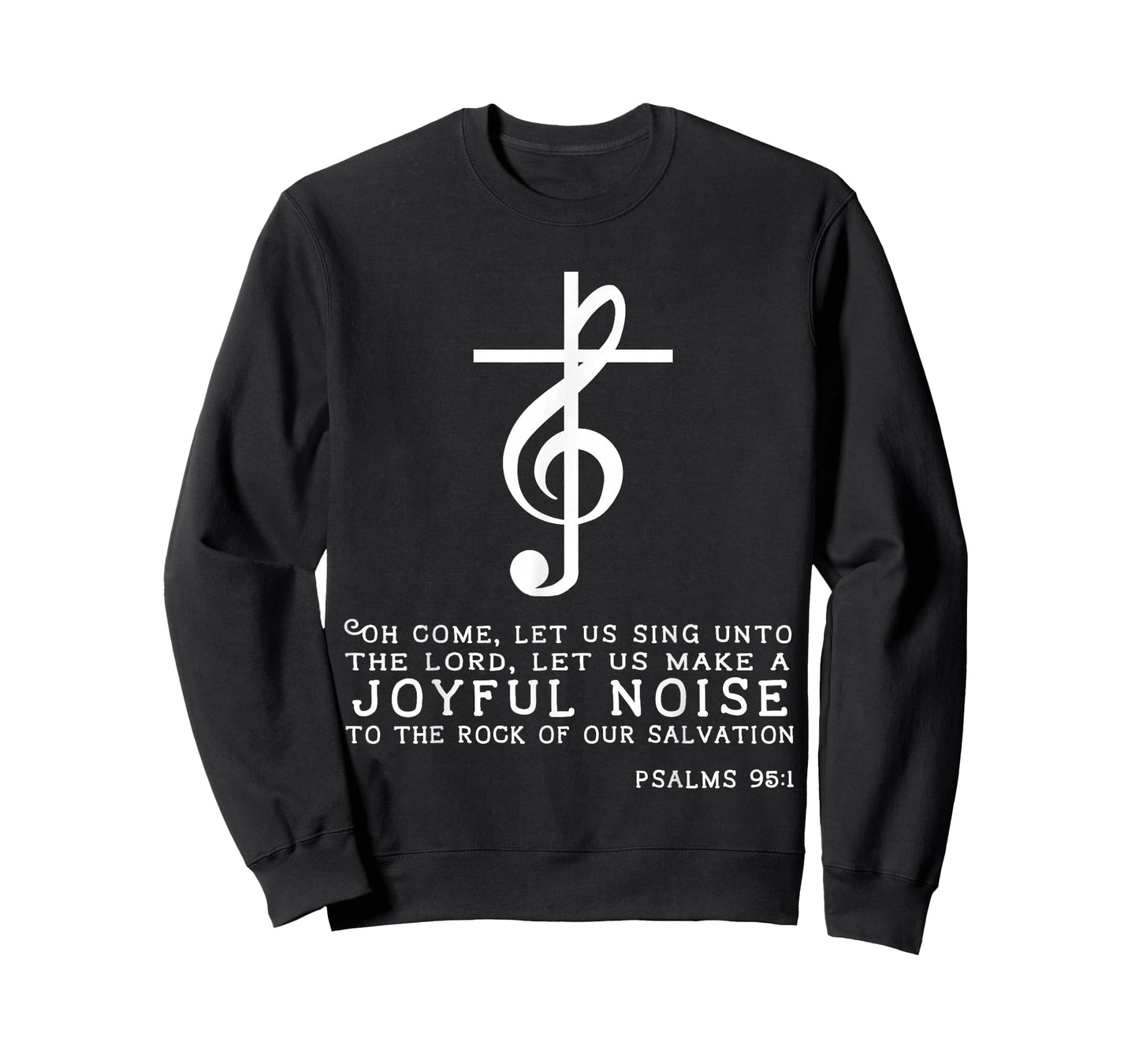 Christian Music Cross Tee Treble Clef Musical Gift Tshirt T-Shirt
