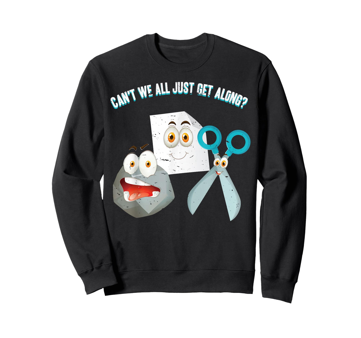 Can't We All Just Get Along? Rock Paper Scissors T-Shirt