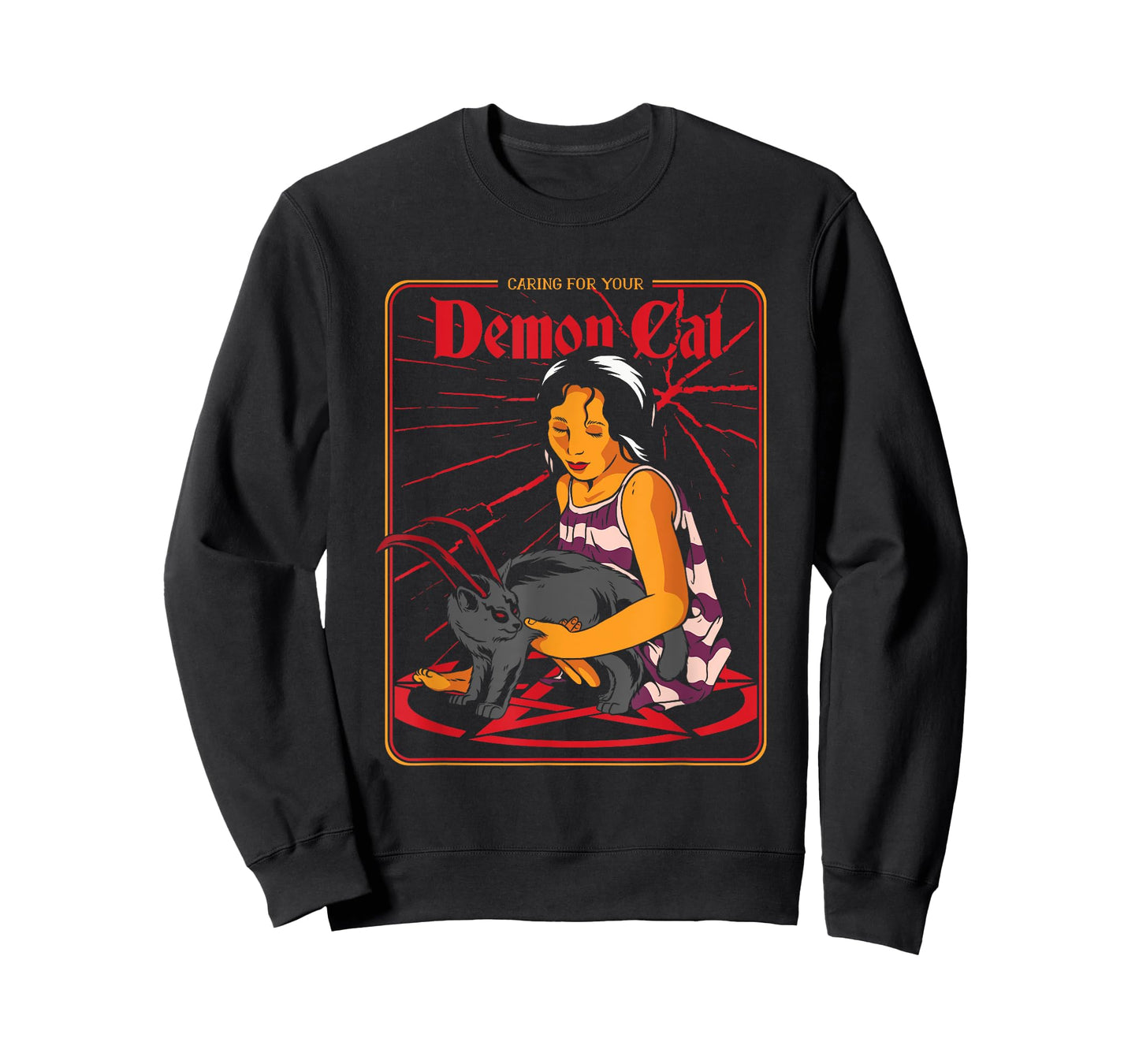 Caring For Your Demon Cat Halloween Costume for Cats Owners Men Women T-Shirt