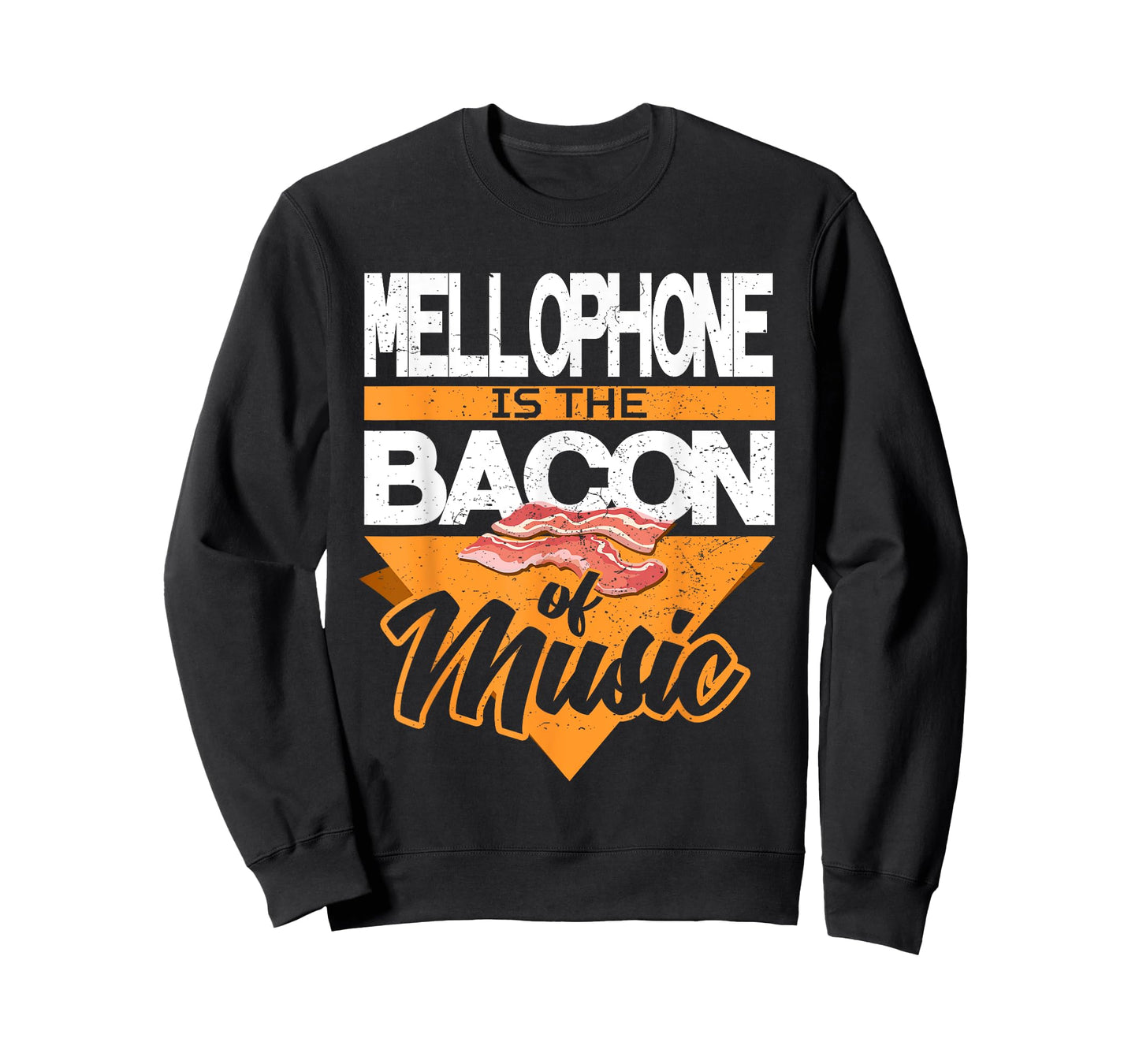 Funny Marching Band T Shirts Mellophone Bacon of Music Brass T-Shirt