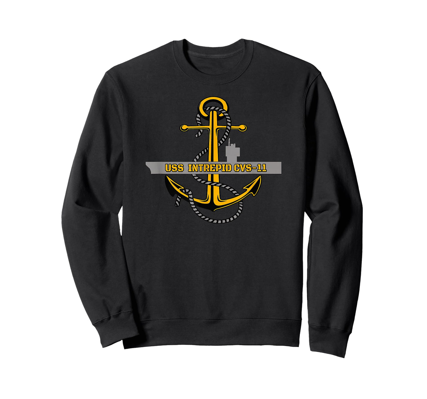 Aircraft Carrier USS Intrepid CVS-11 Veteran Day Grandpa Dad T-Shirt