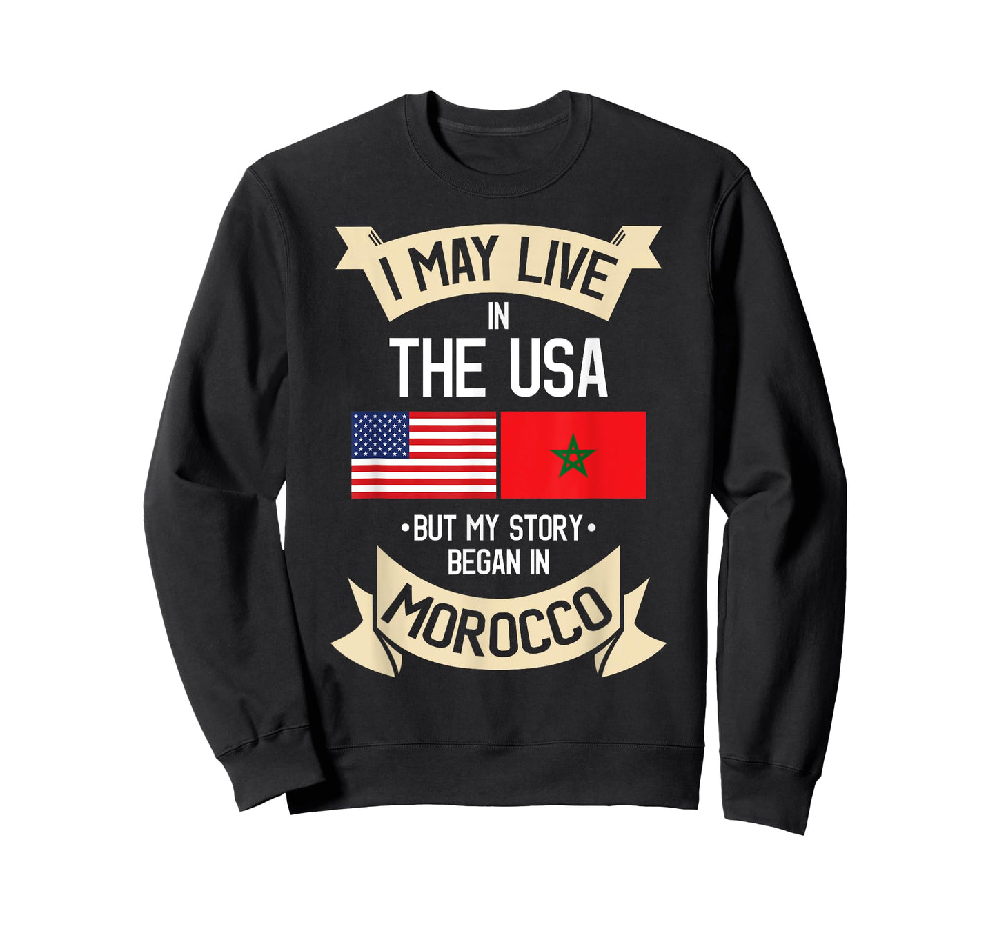 American Flag Morocco Moroccan Roots Gifts T-Shirt T-Shirt