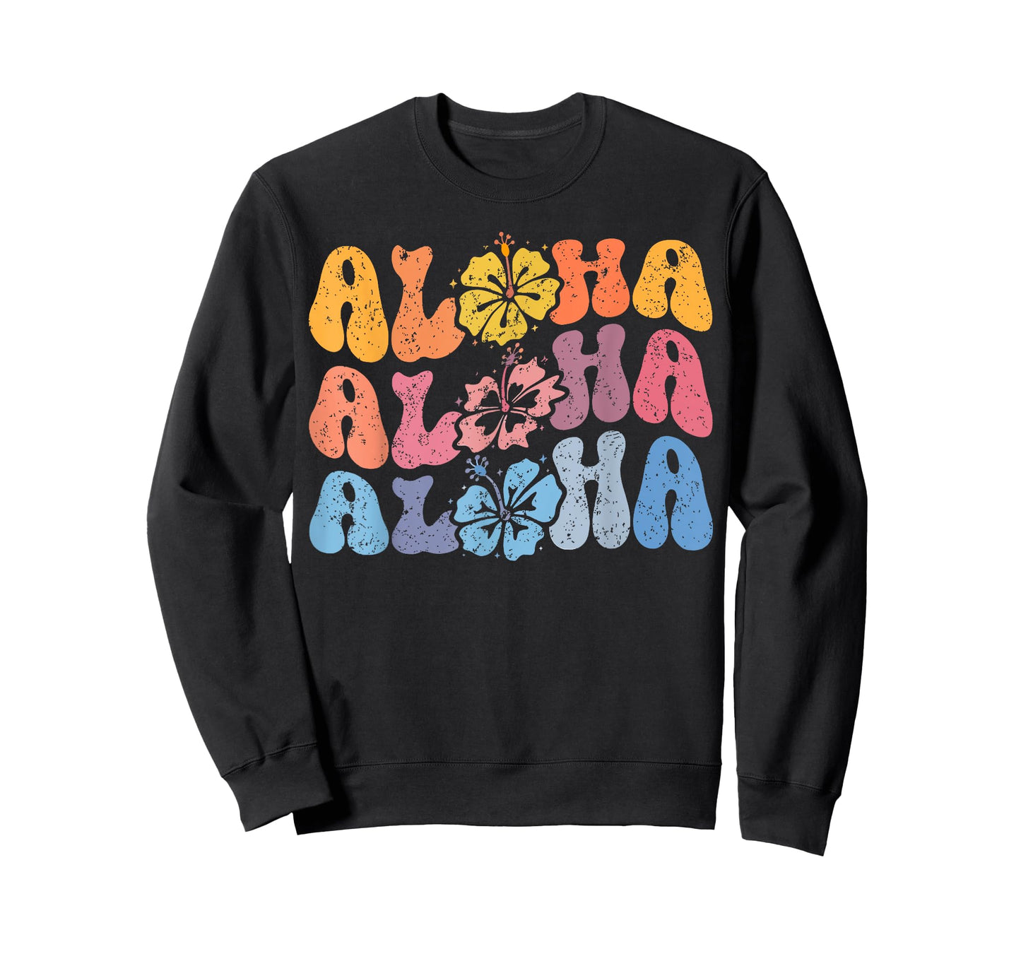 Aloha Hawaiian Summer Vacation Shaka Hibiscus Kids Girls T-Shirt