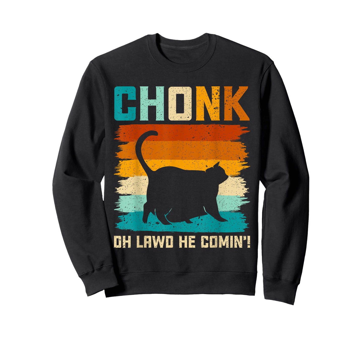 Chonk Cat Scale Meme Funny Retro Style Vintage Cats Memes T-Shirt for Men Women Girls Kids