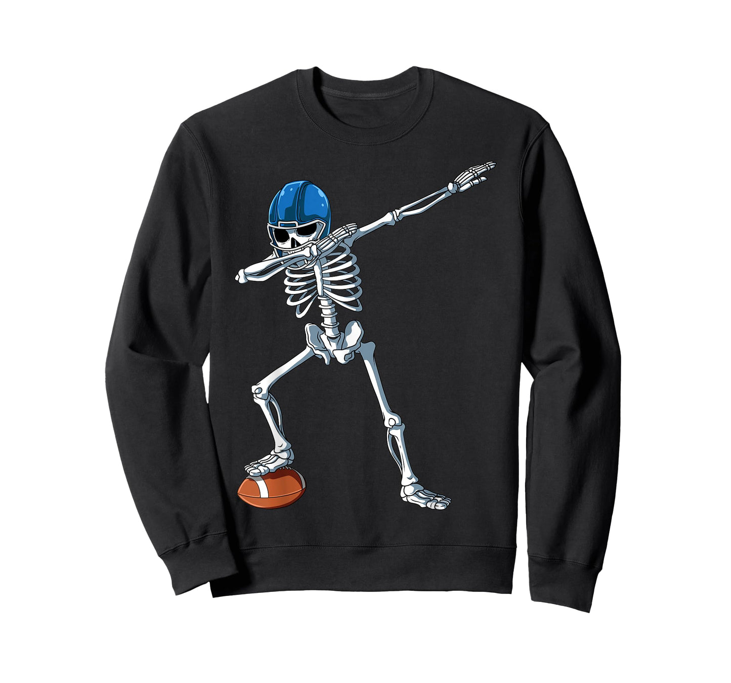 Dabbing Skeleton Football Dabbing Football Player Halloween T-Shirt