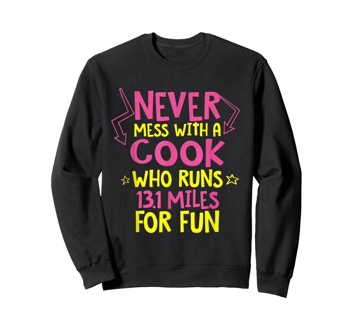 Cook Who Runs Half Marathon Funny Running Humor Runner Chef T-Shirt