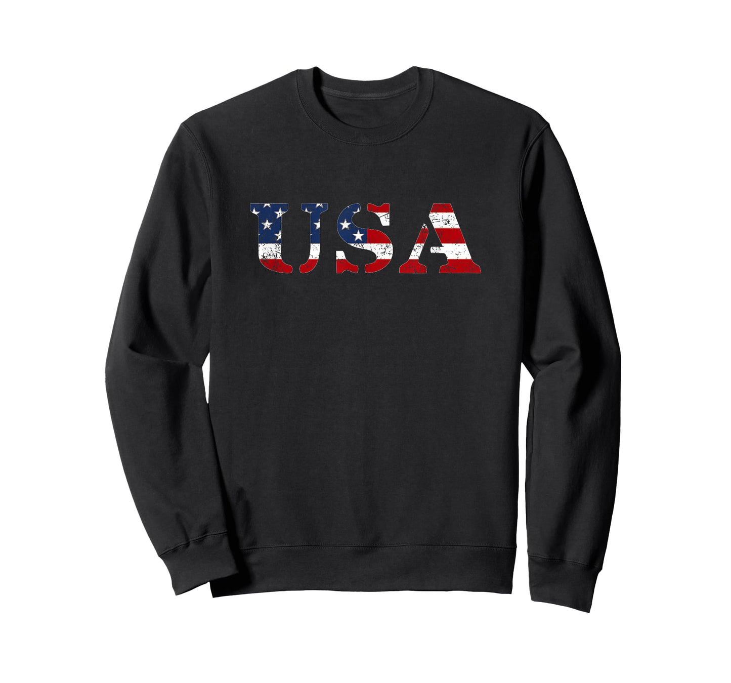 USA Distressed US Flag Patriotic Fourth of July America T-Shirt