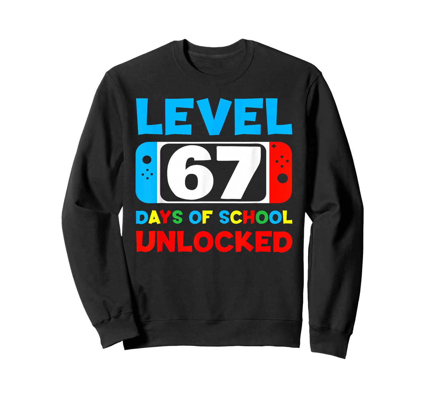 67th Day of School Level 67 Days of School Unlocked Gamer T-Shirt