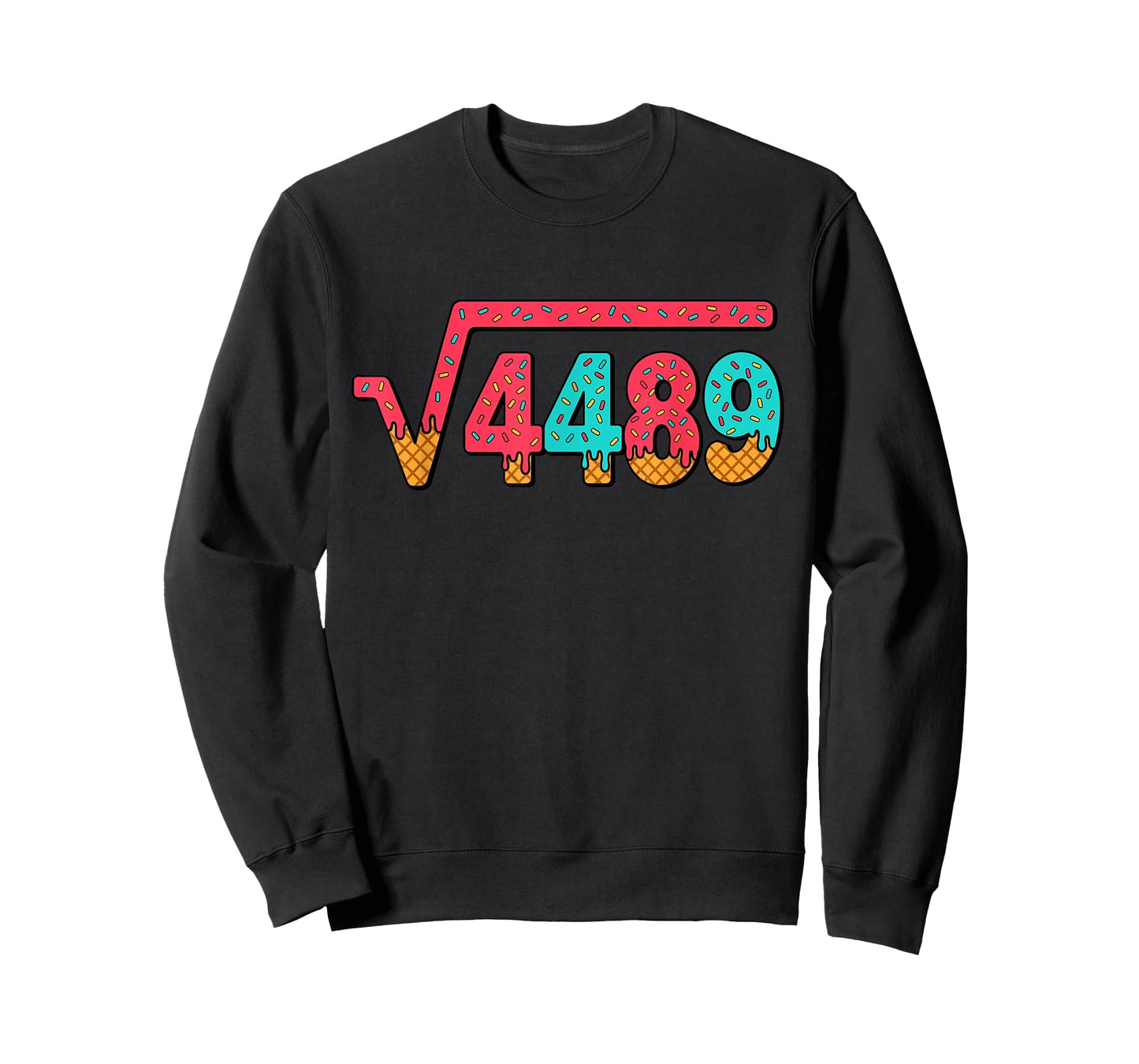 67 Ice Cream Drip Meme Square Root 4489 Slang Math Teacher T-Shirt
