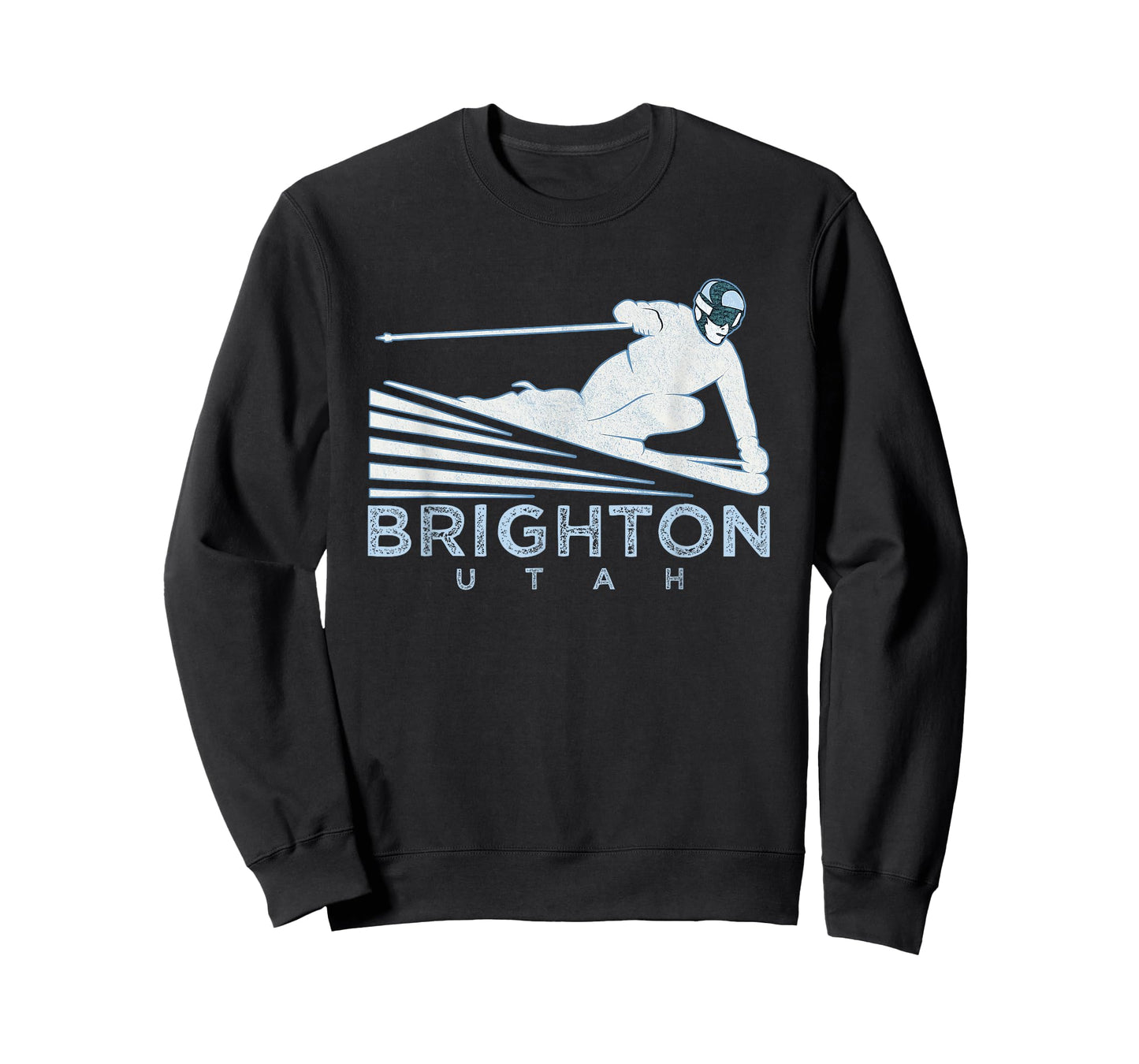 Retro Ski Brighton, Utah Illustration - Vintage Snow Ski T-Shirt