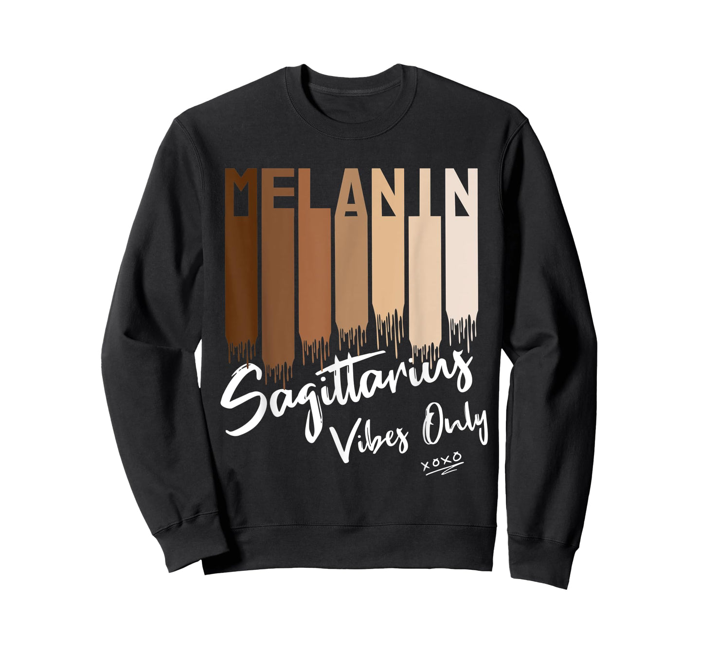 Melanin Sagittarius Vibes Only Zodiac Sign for Black Women T-Shirt