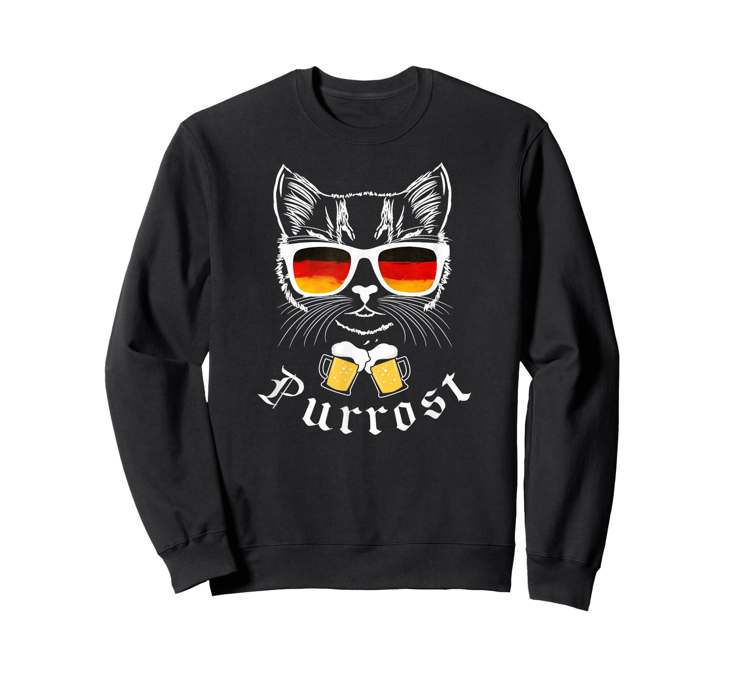 Oktoberfest Funny Prost Pun Purrost Cat T-Shirt